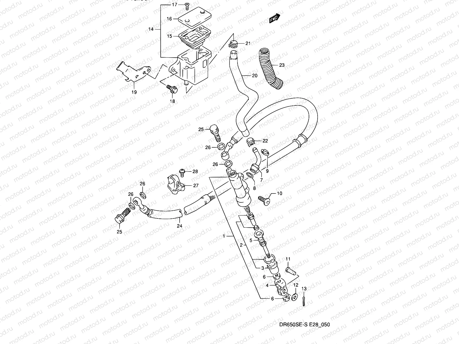 50 - REAR MASTER CYLINDER