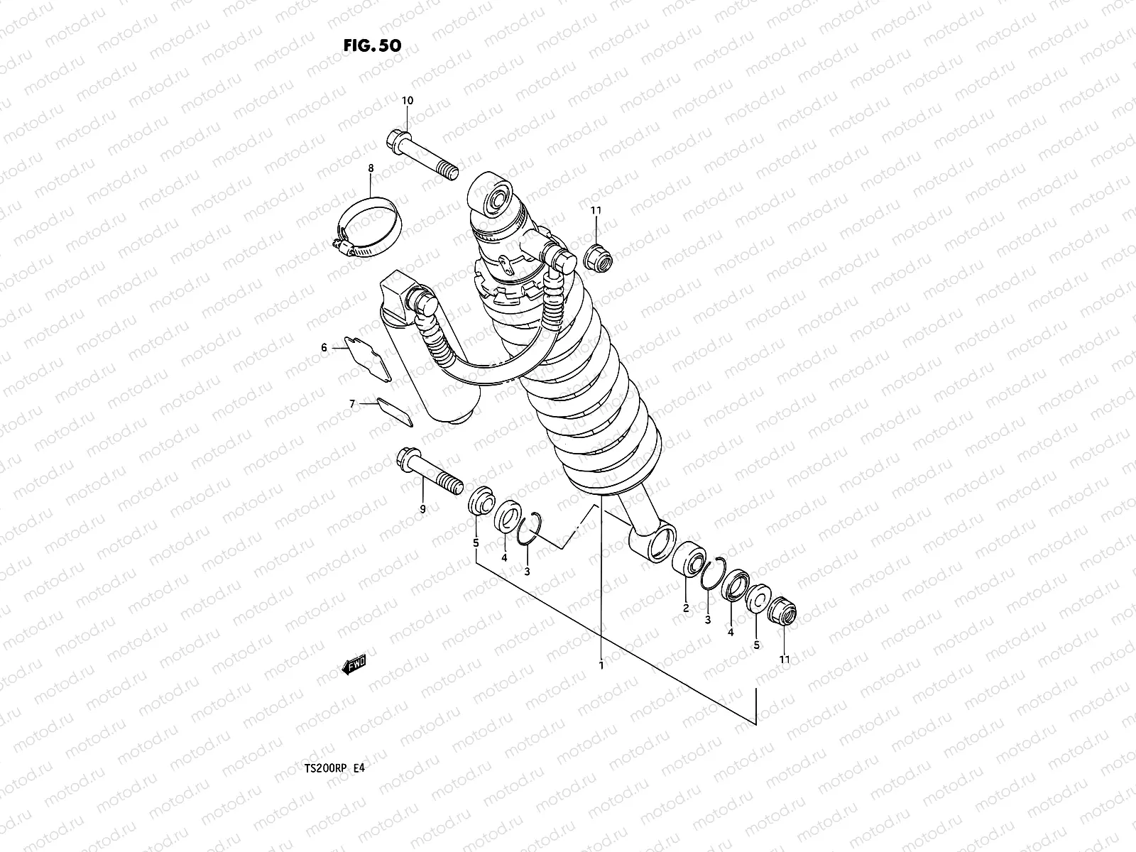 50 - REAR SHOCK ABSORBER