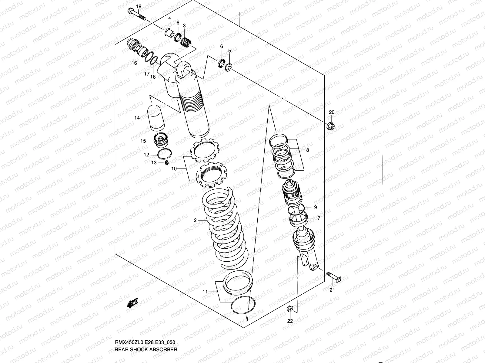 50 - REAR SHOCK ABSORBER