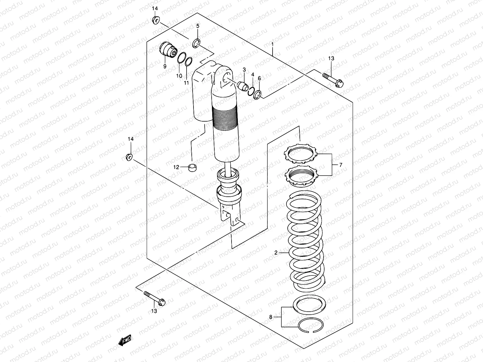 50 - REAR SHOCK ABSORBER
