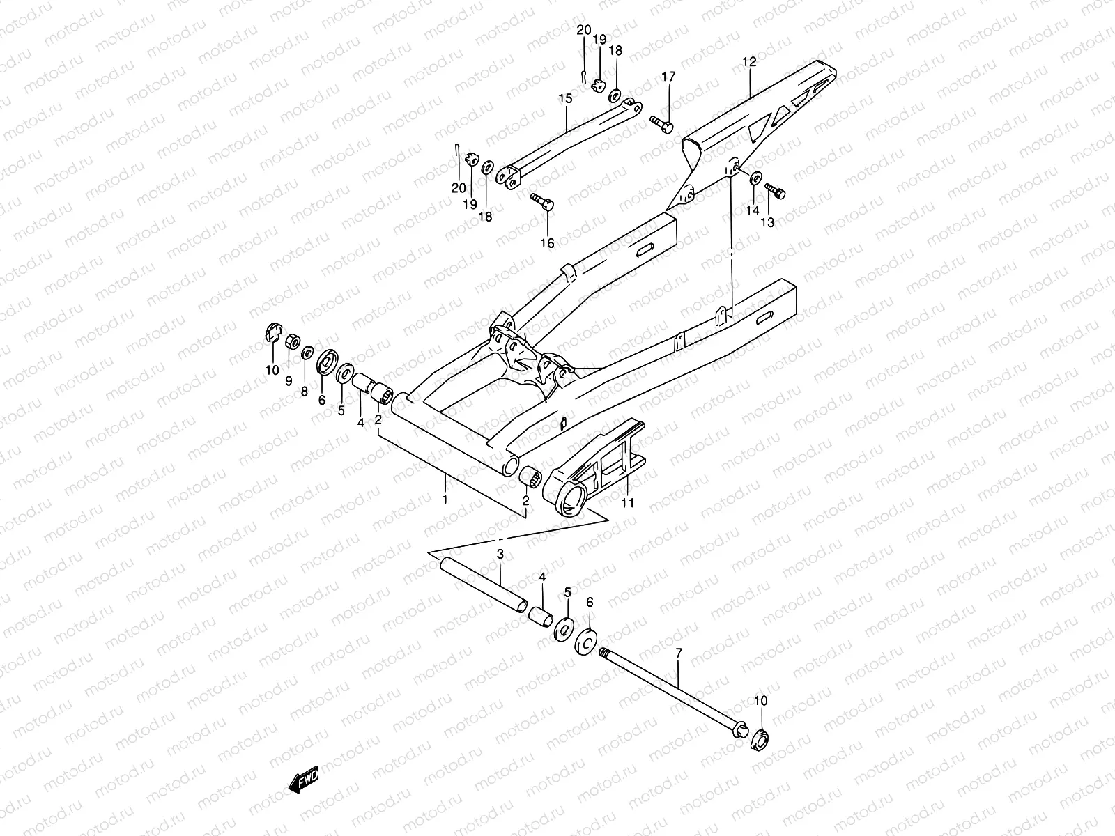 50 - REAR SWINGING ARM