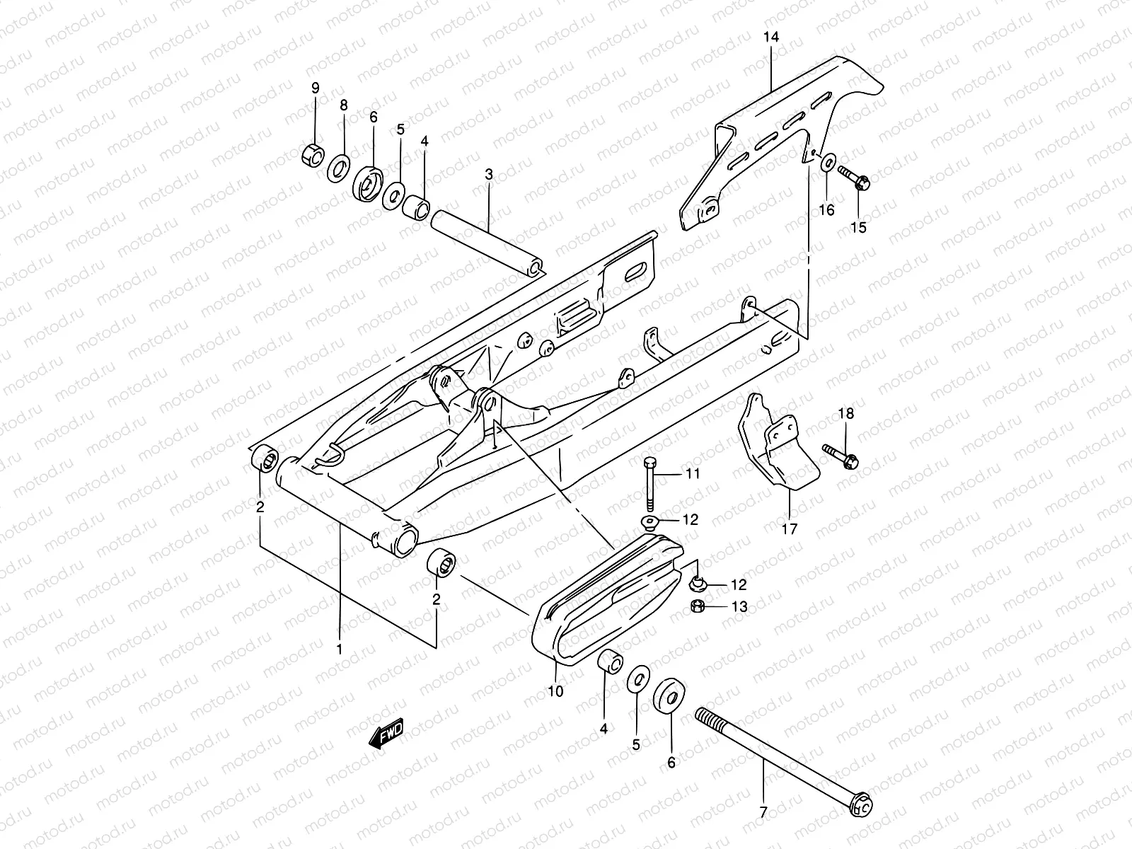 50 - REAR SWINGING ARM