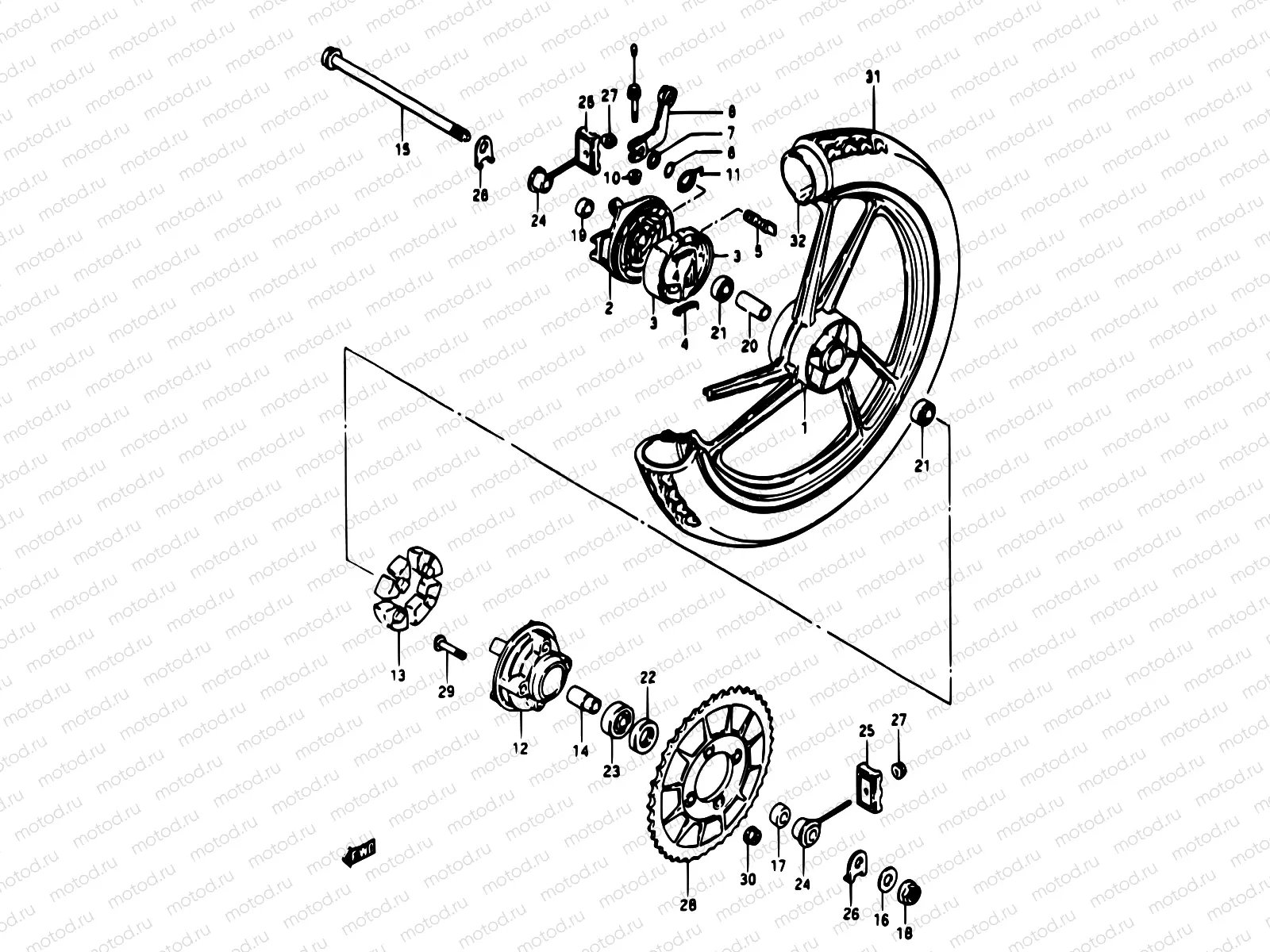 50 - REAR WHEEL