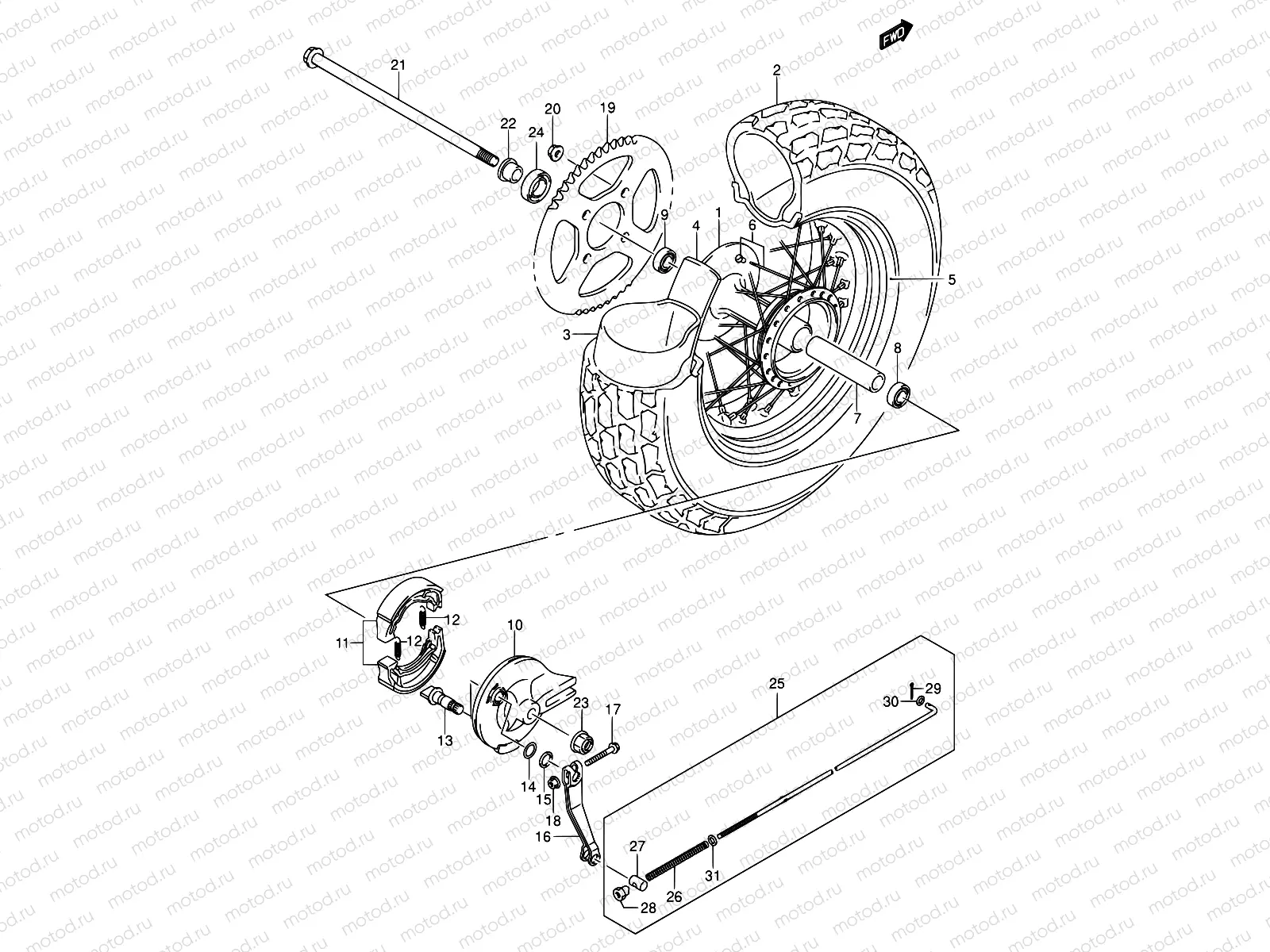50 - REAR WHEEL