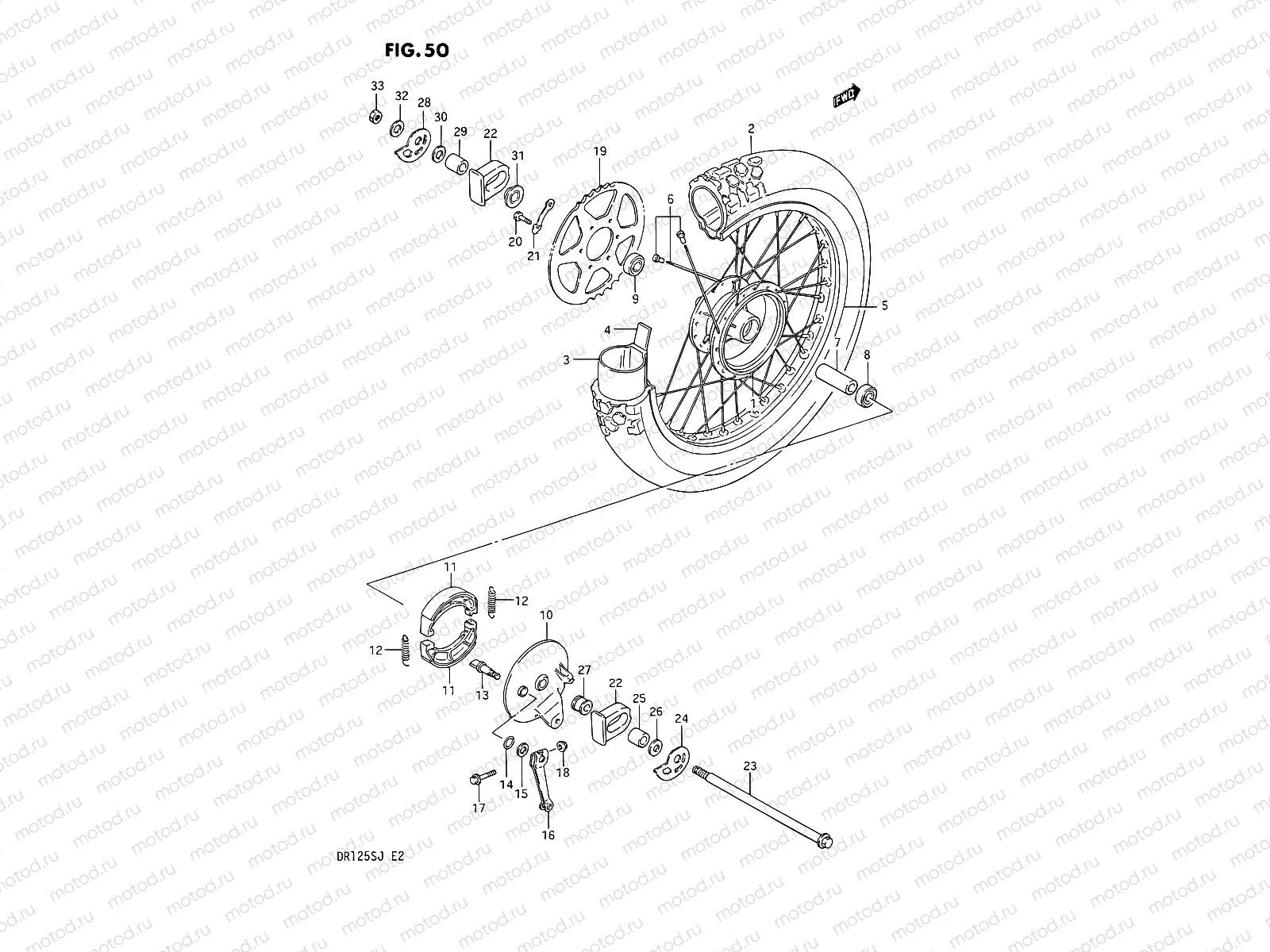 50 - REAR WHEEL