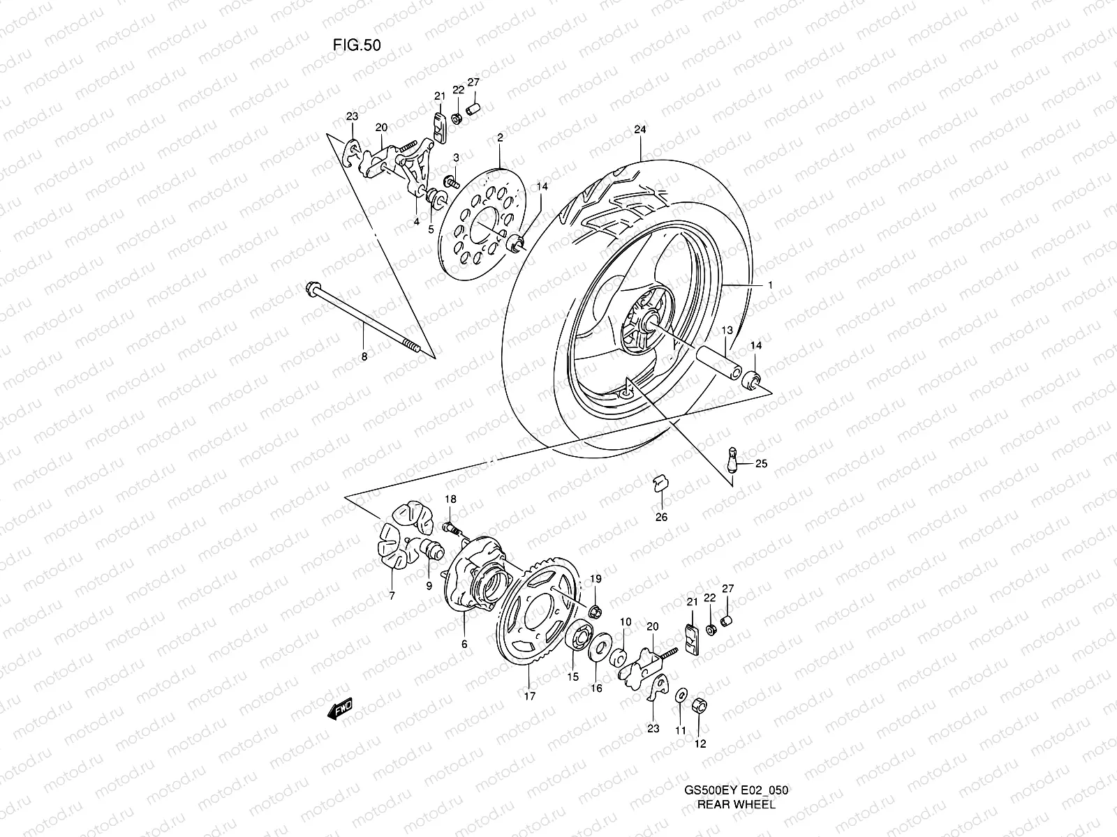 50 - REAR WHEEL