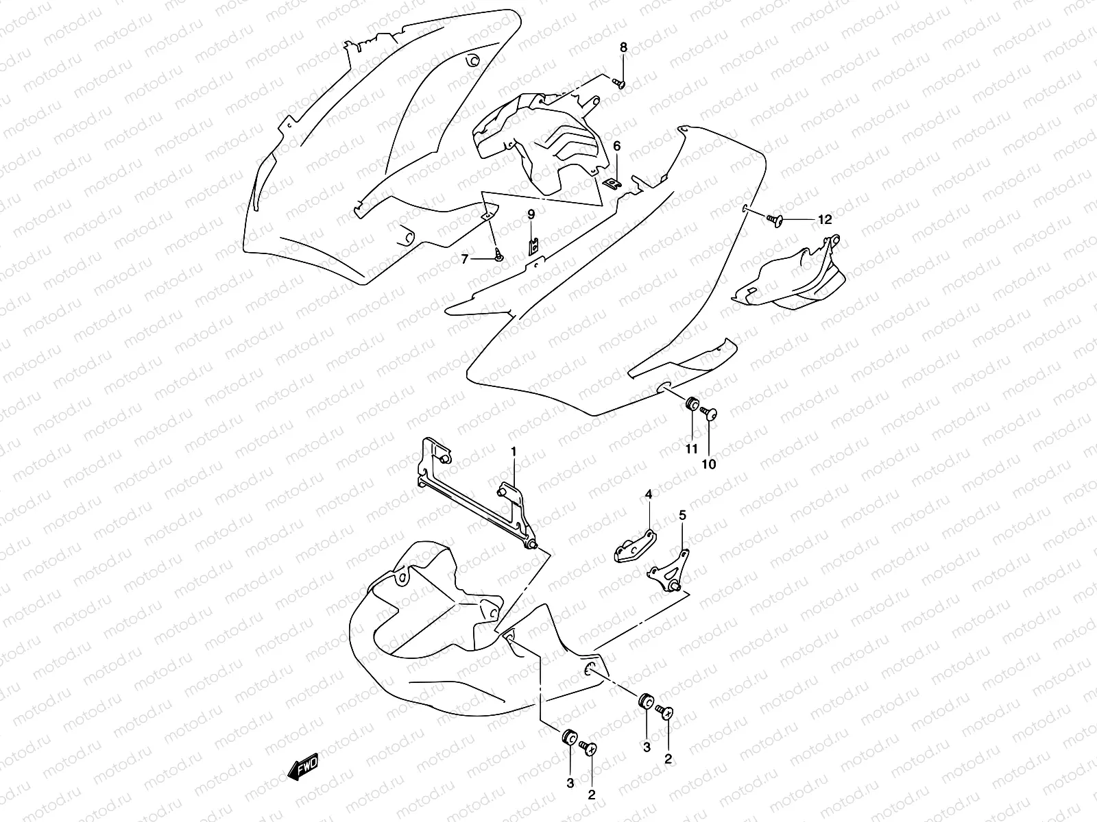 50 - SIDE COWL INSTALLATION PARTS