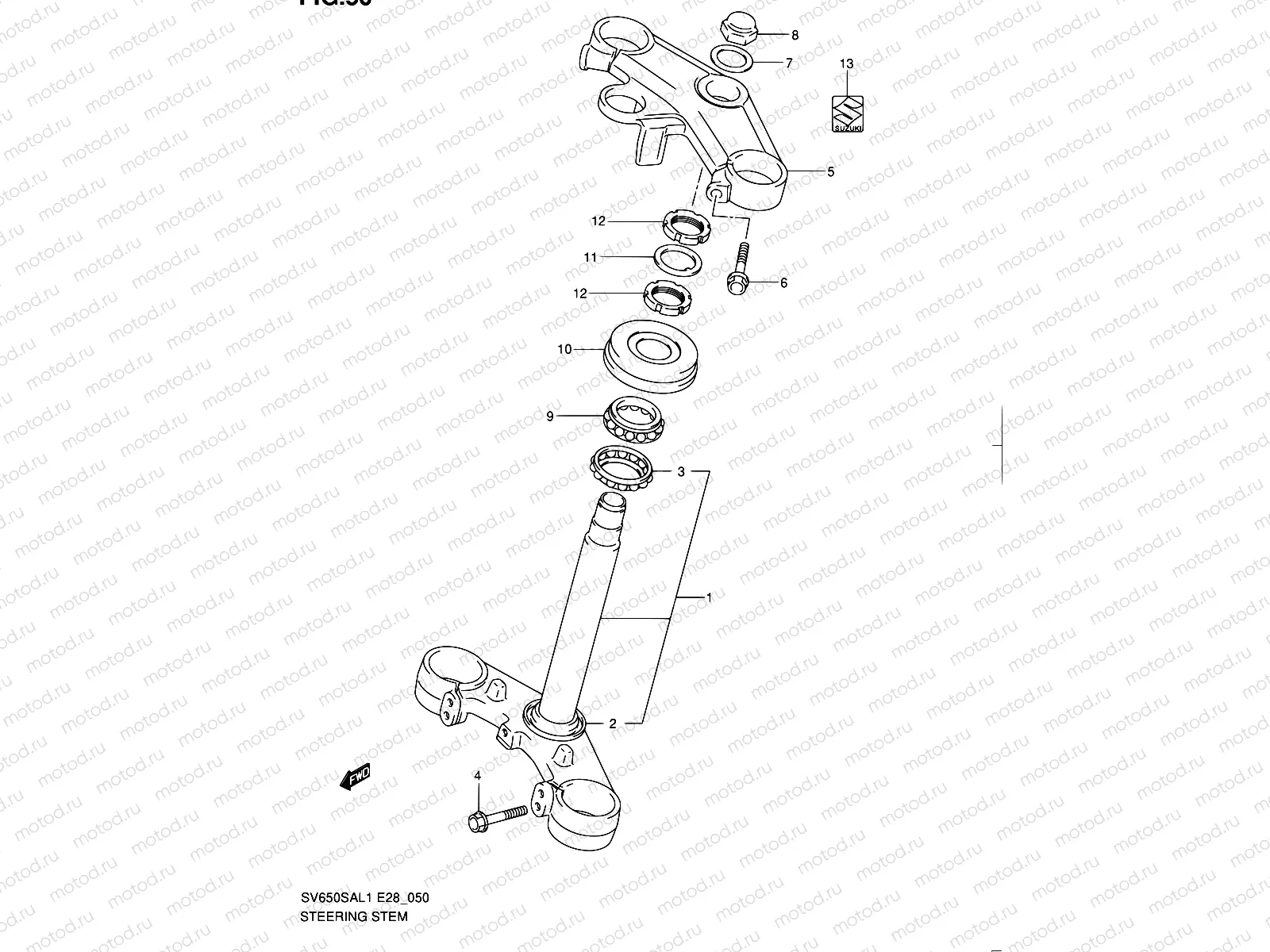 50 - STEERING STEM