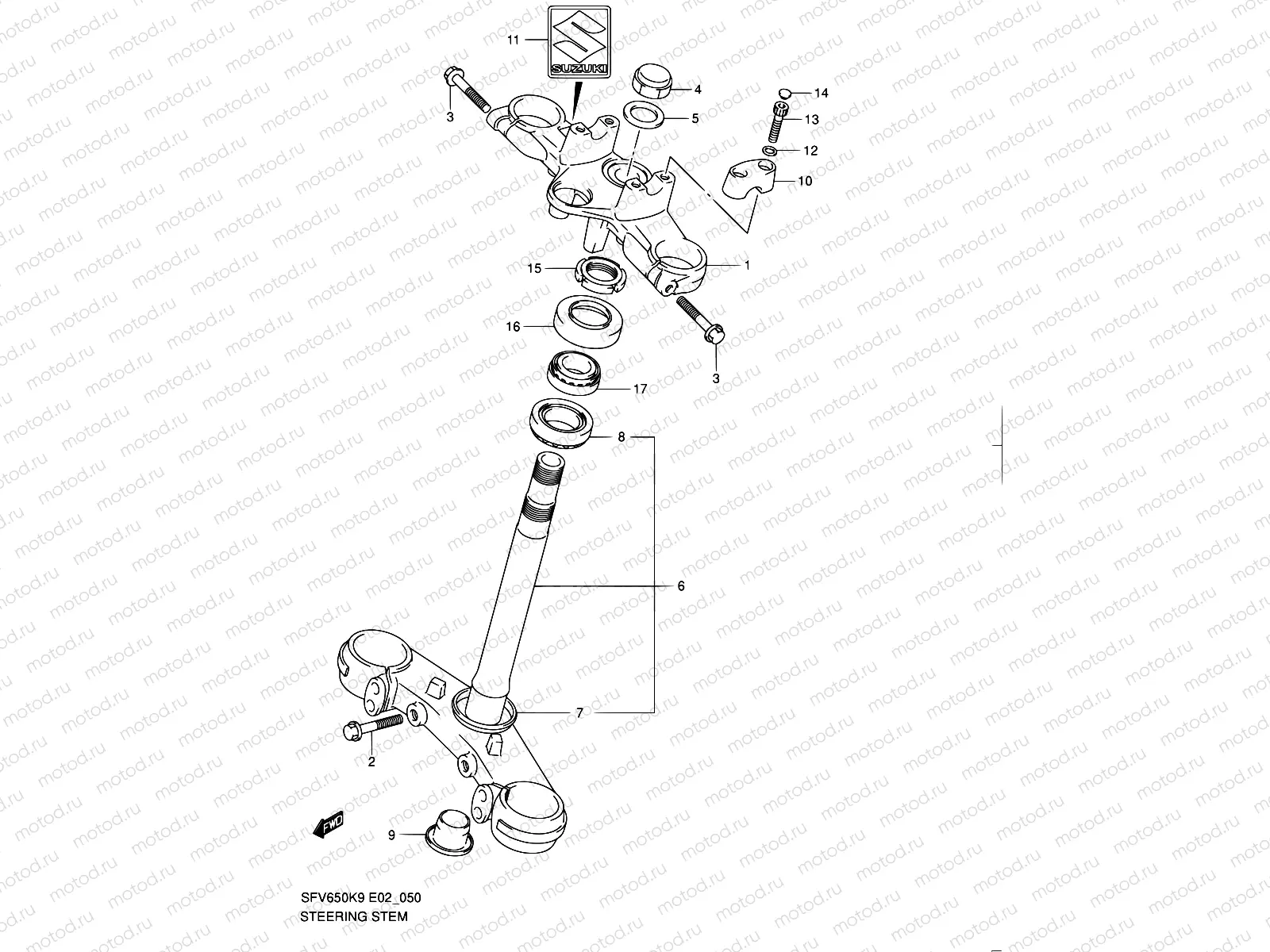 50 - STEERING STEM