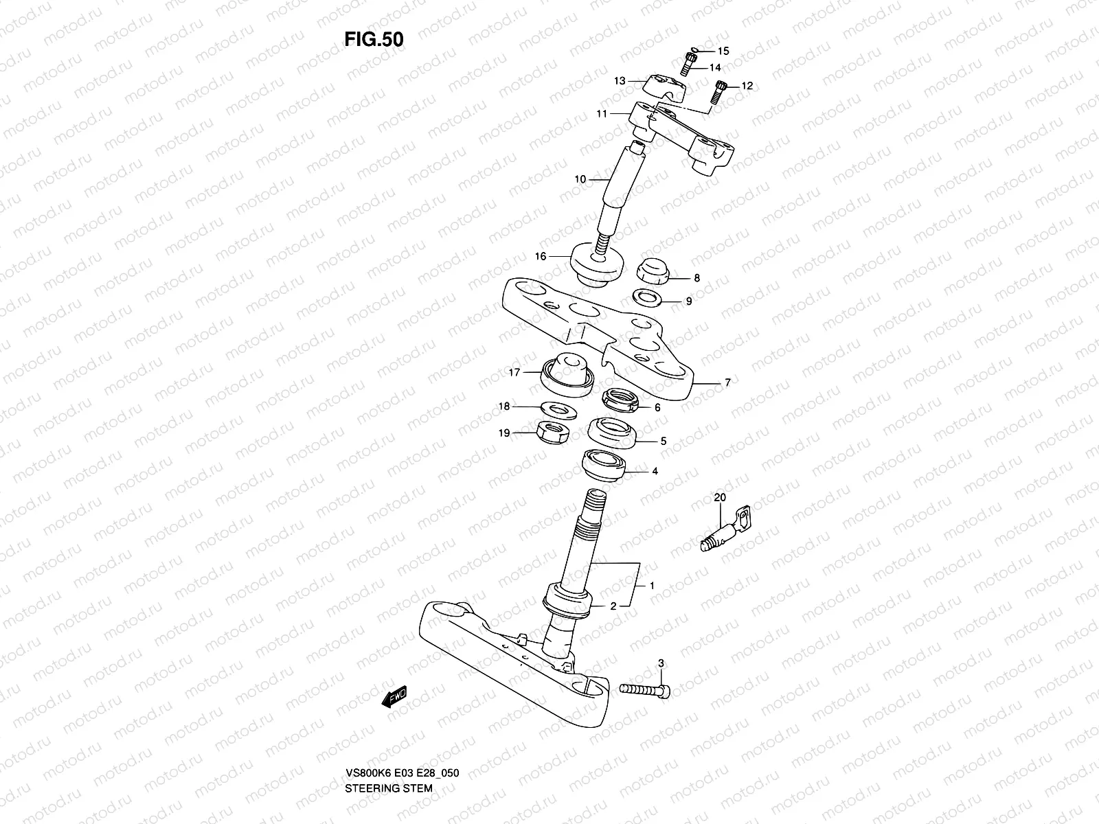50 - STEERING STEM