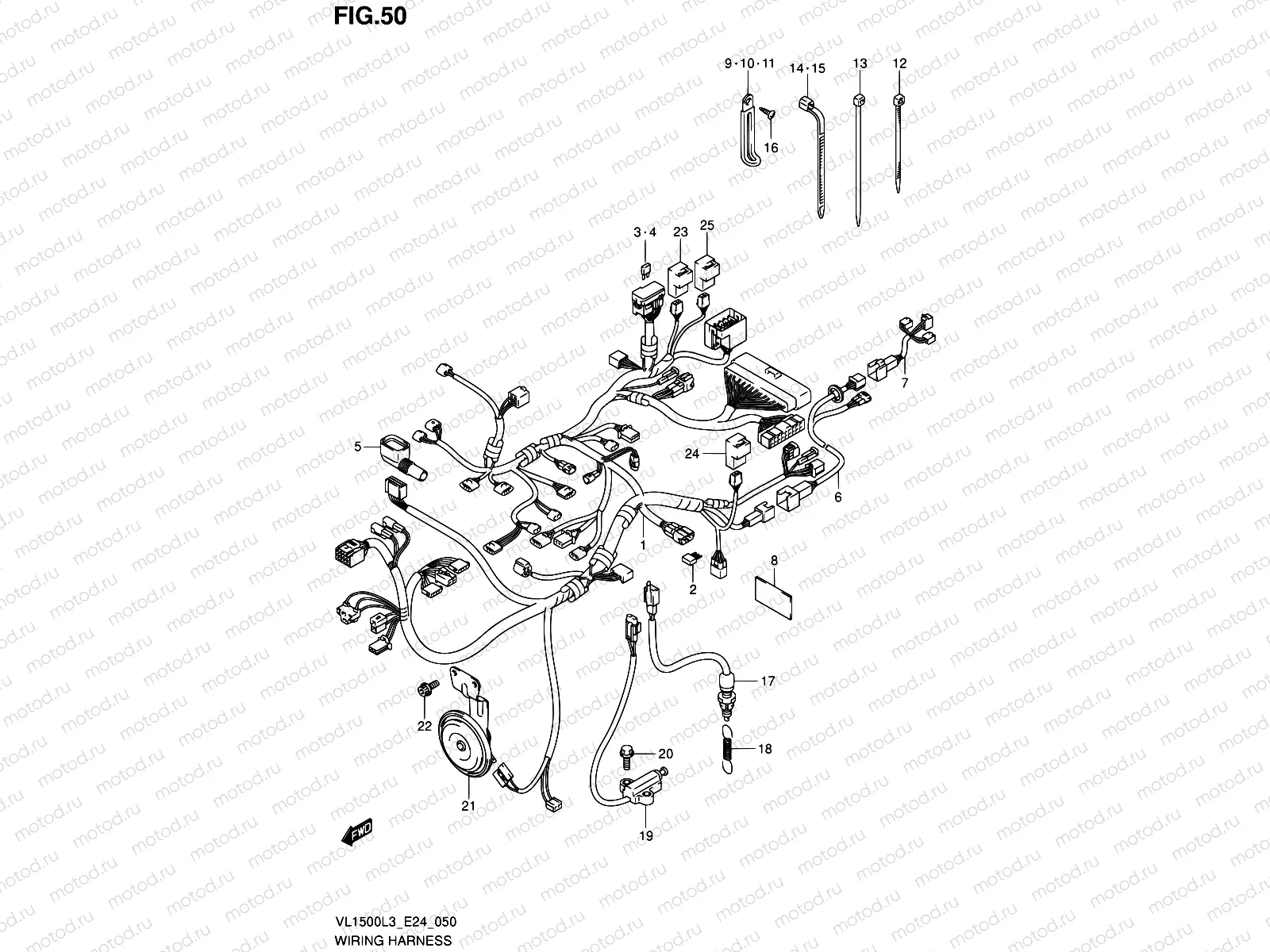 50 - WIRING HARNESS (VL1500L3 E24)