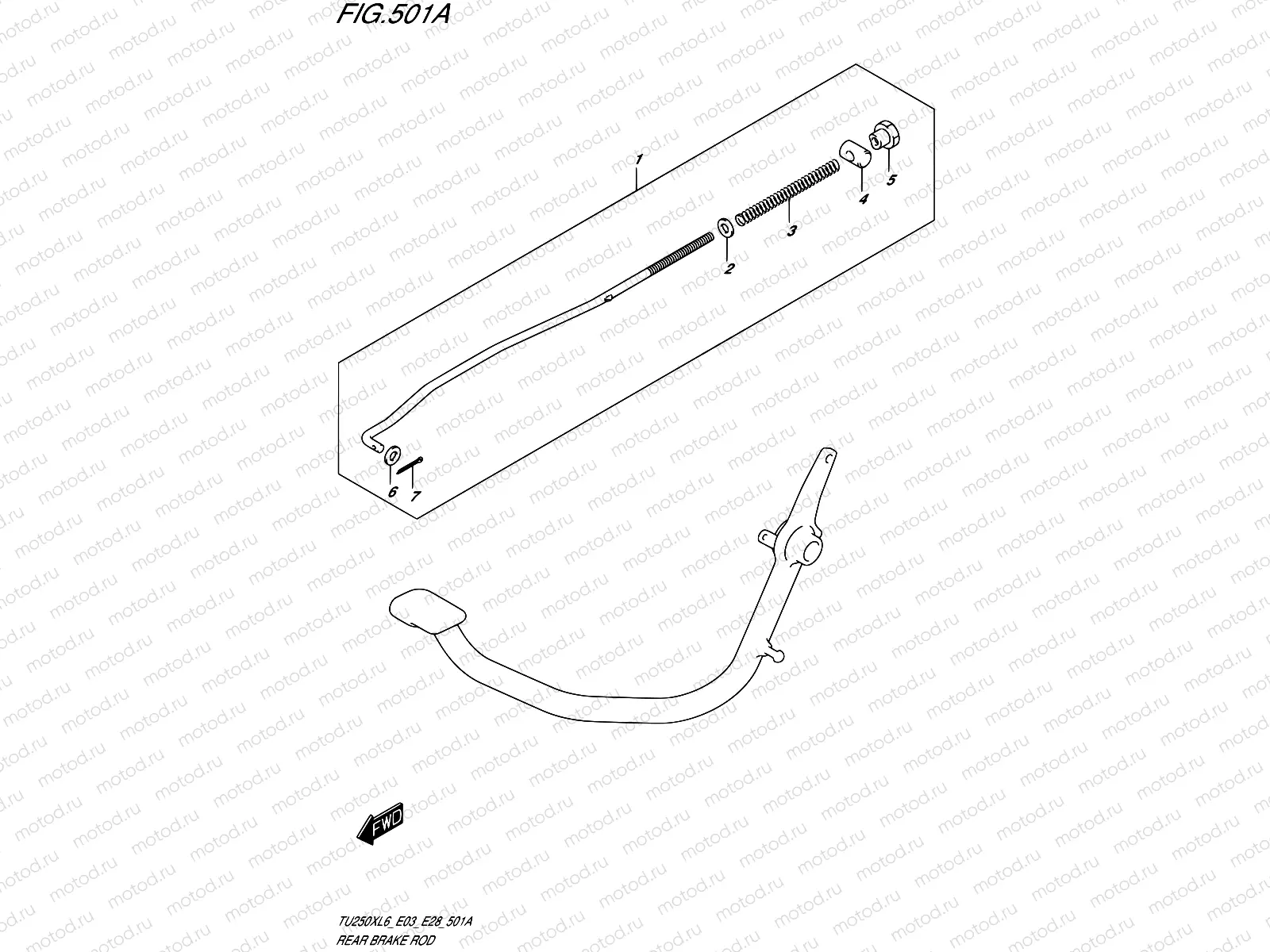 501A - REAR BRAKE ROD
