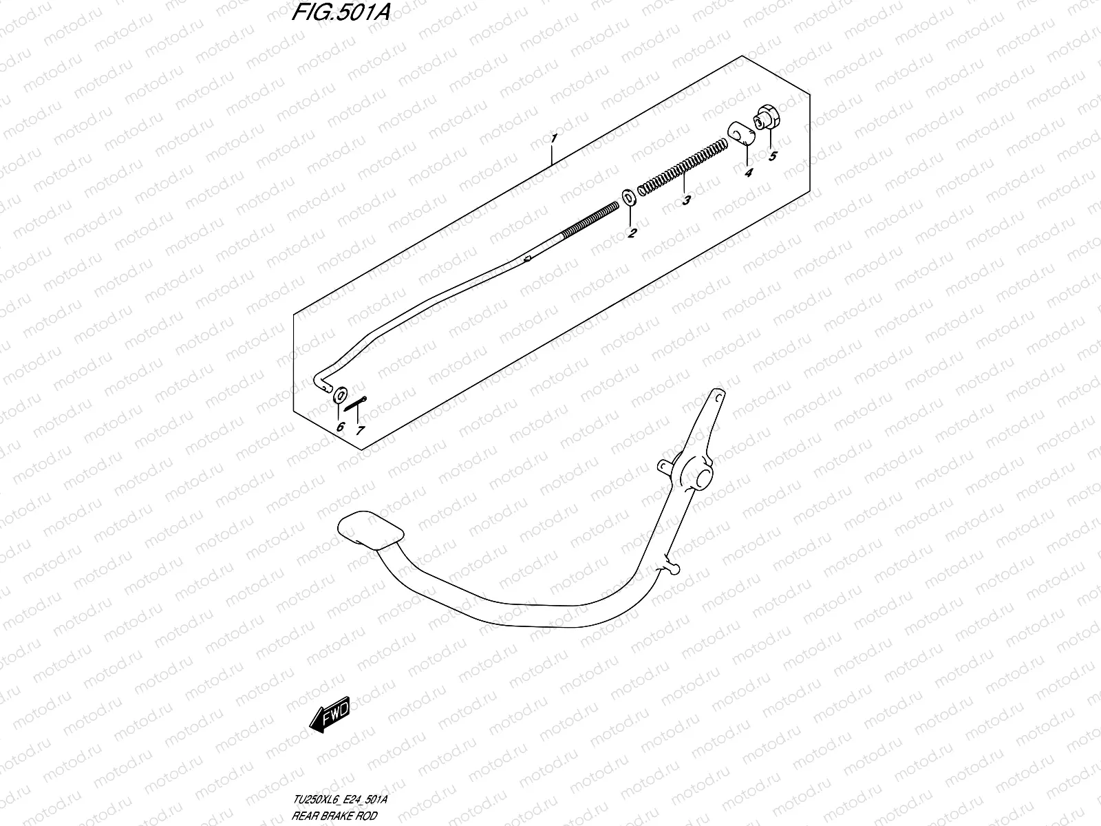 501A - REAR BRAKE ROD