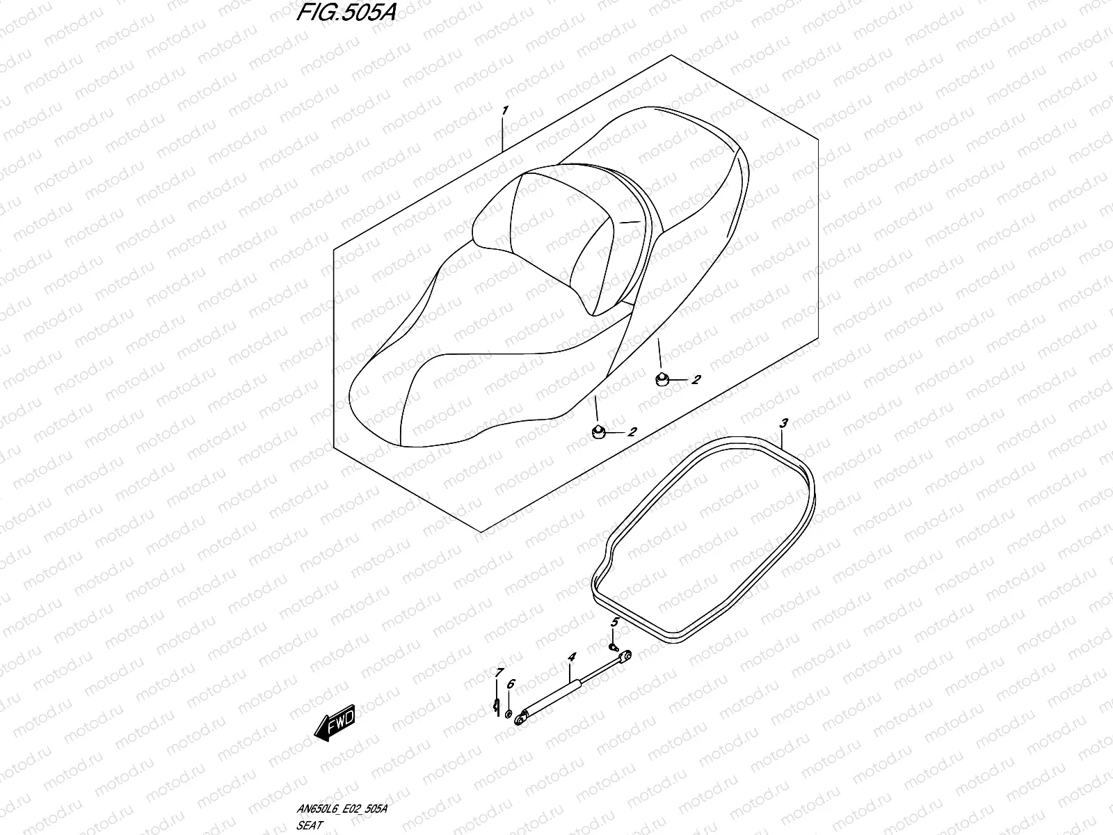 505A - SEAT (AN650L6 E19)
