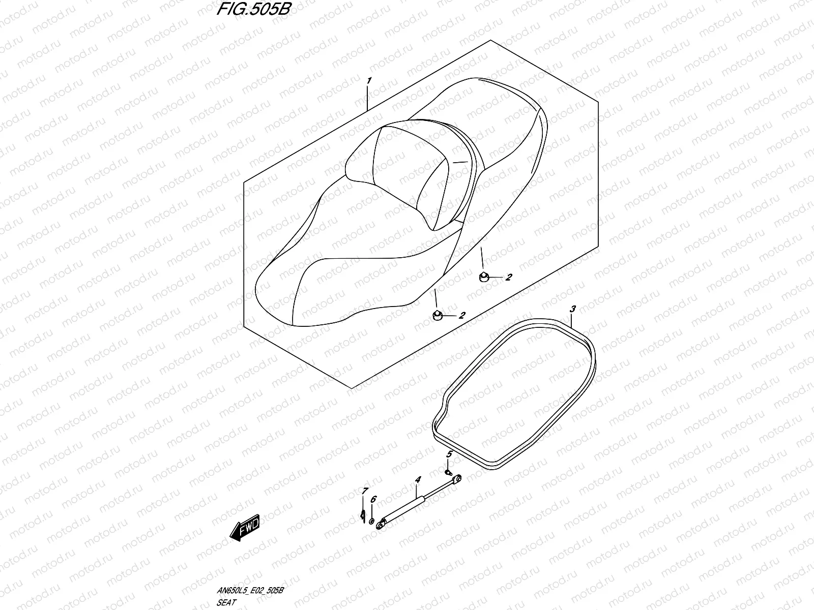 505B - SEAT (AN650ZL5 E02)