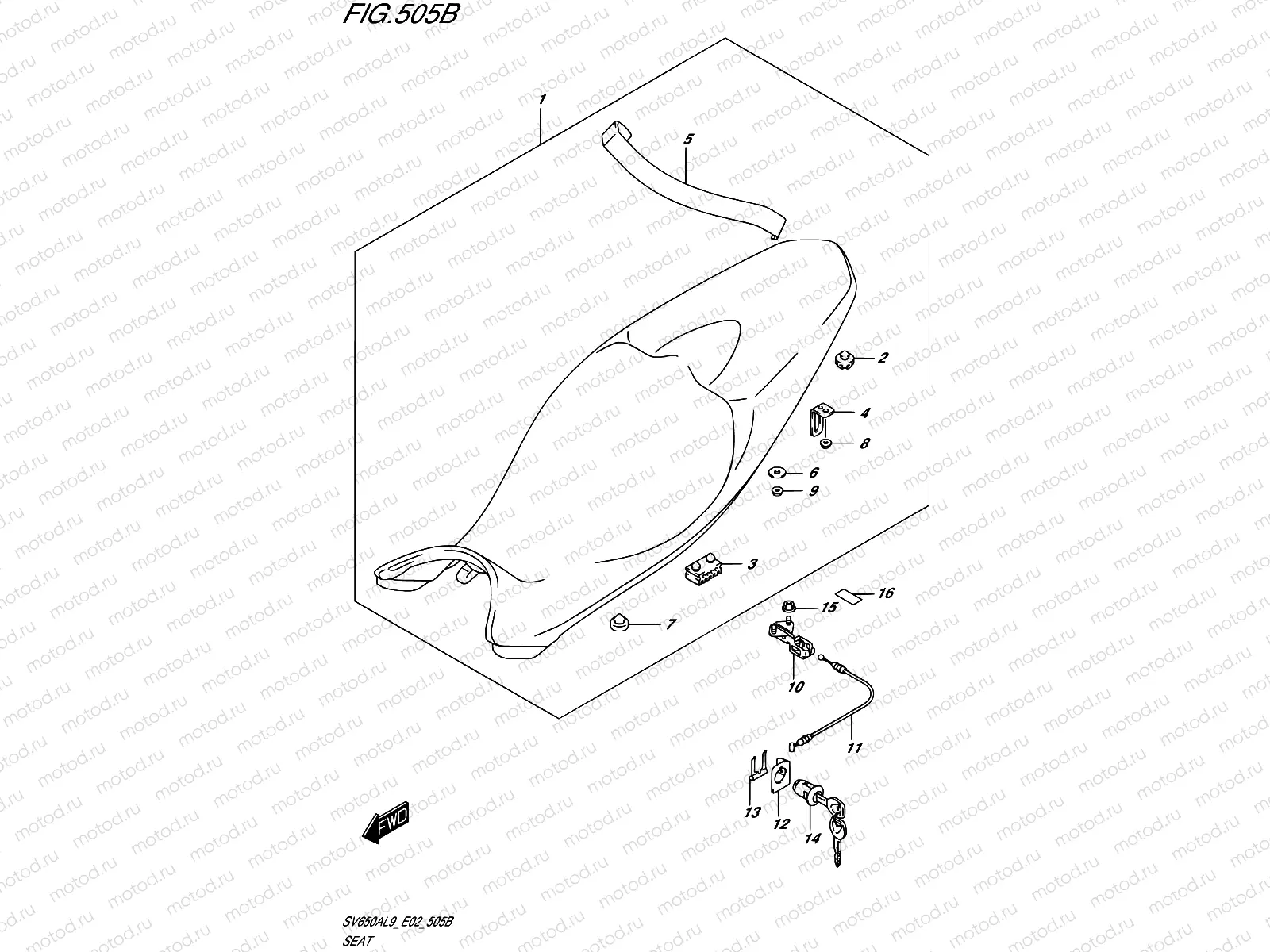 505B - SEAT (SV650AL9 E19)