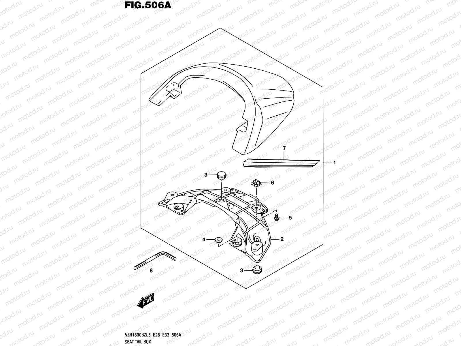 506A - SEAT TAIL BOX (VZR1800BZL5 E28)