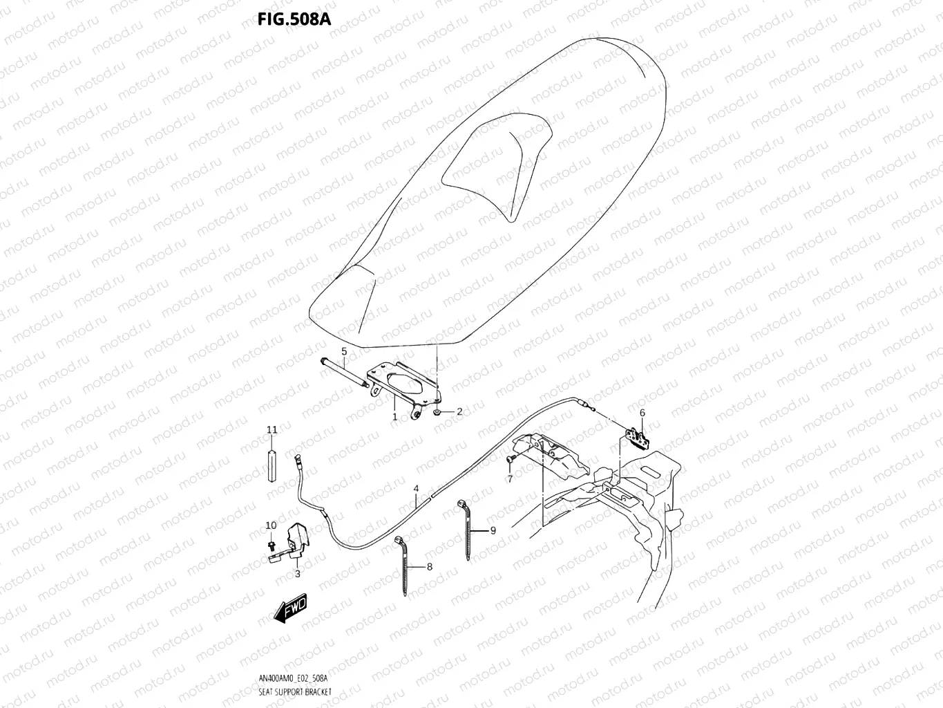 508A - SEAT SUPPORT BRACKET