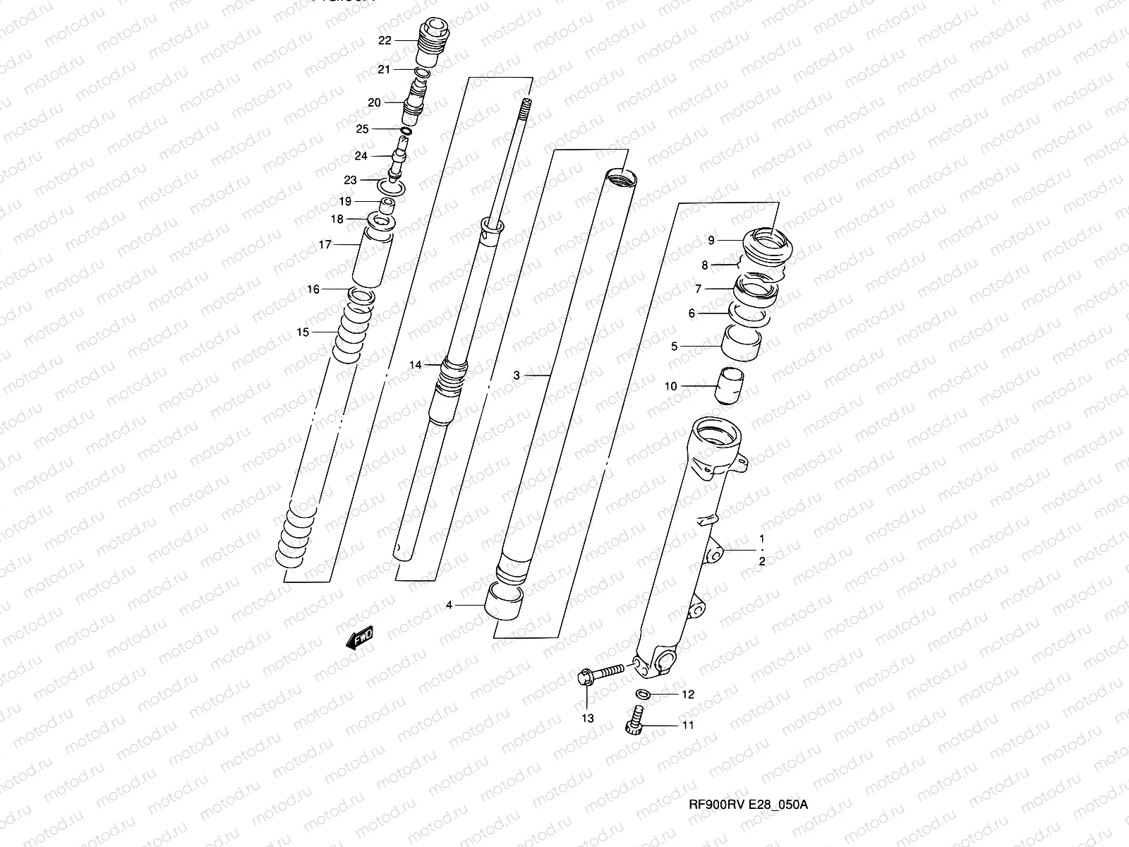 50A - FRONT DAMPER (MODEL T/V)