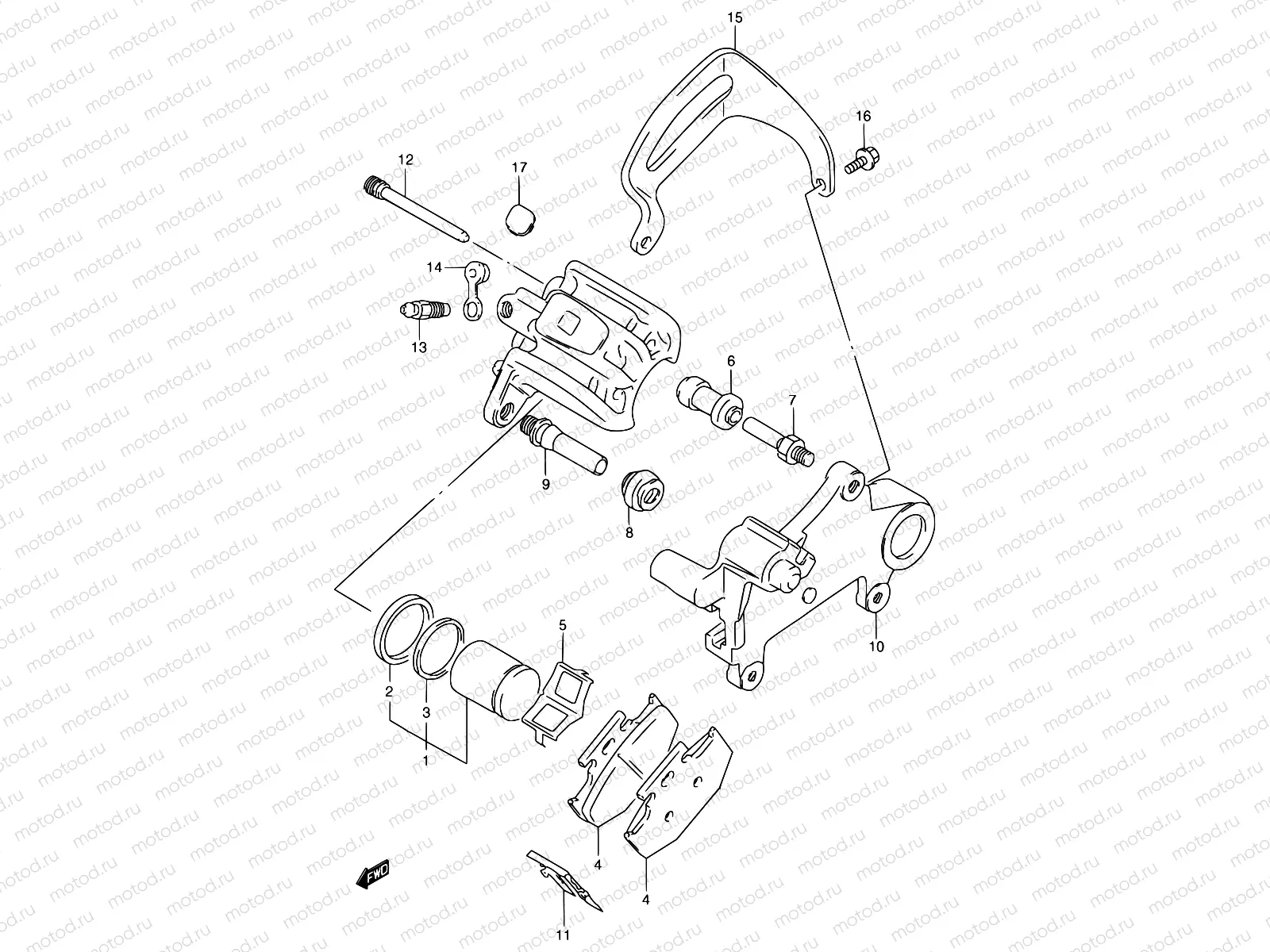 50A - REAR CALIPERS (MODEL L/M/N/P)