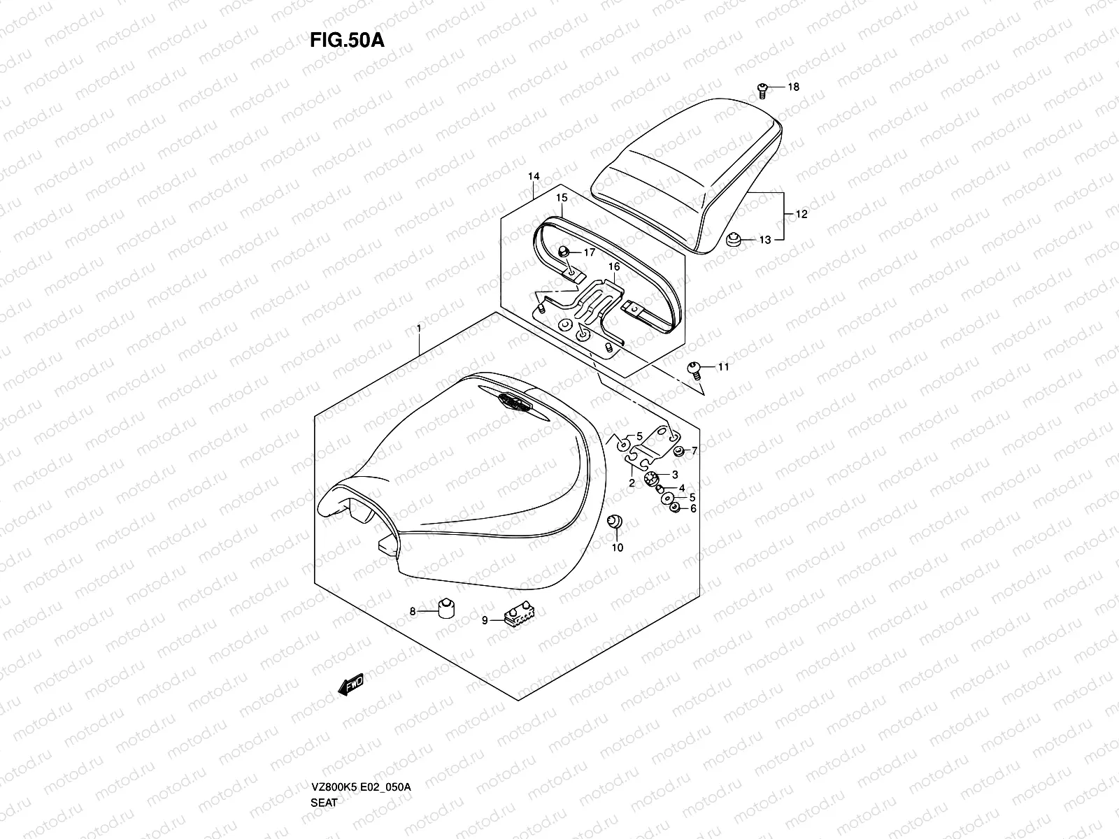 50A - SEAT (VZ800Z/ZUE)