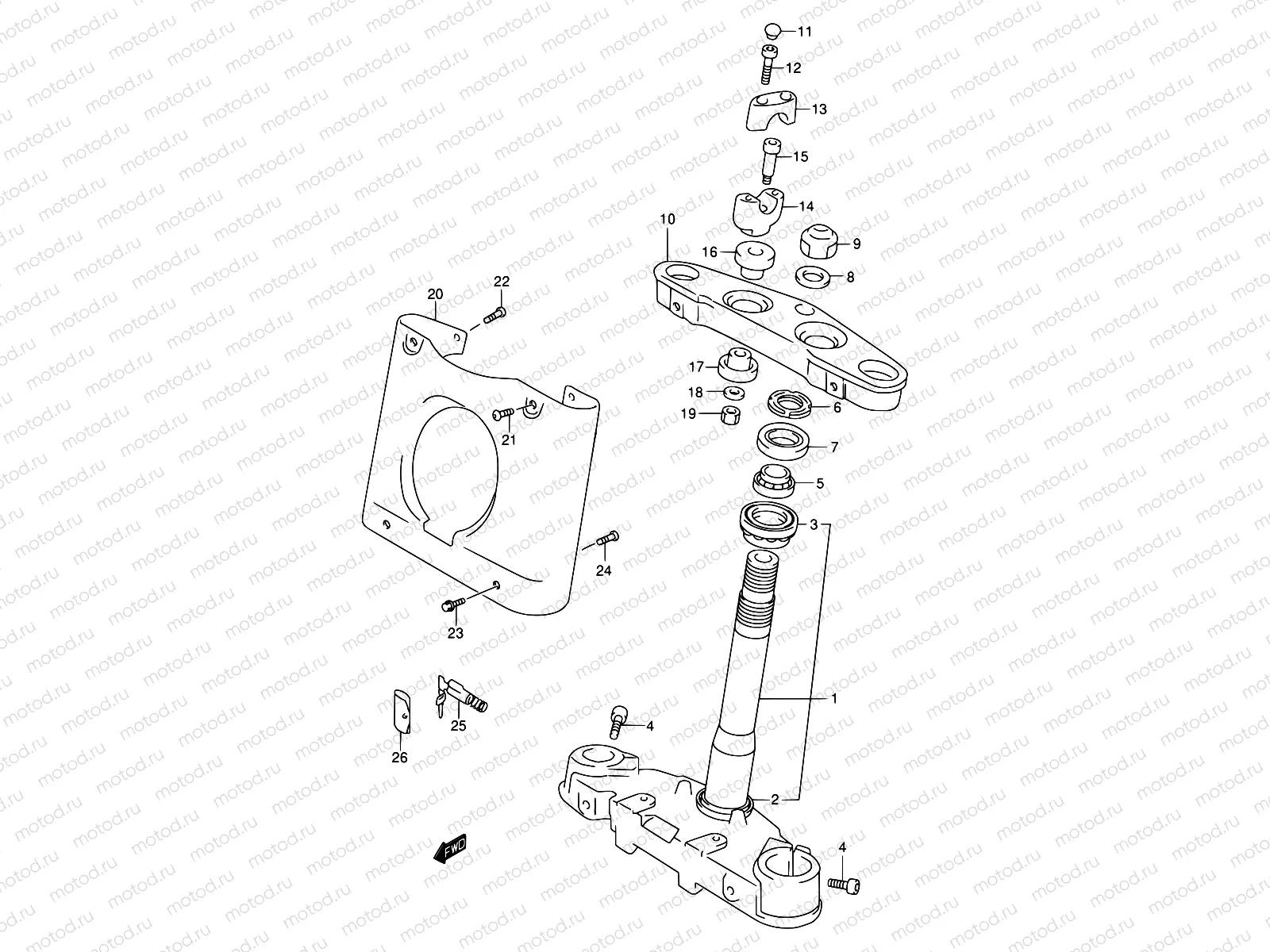50A - STEERING STEM (MODEL Y)