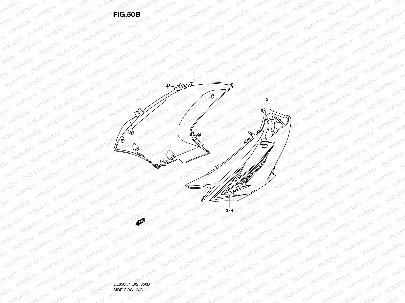 50B - SIDE COWLING (MODEL K9)