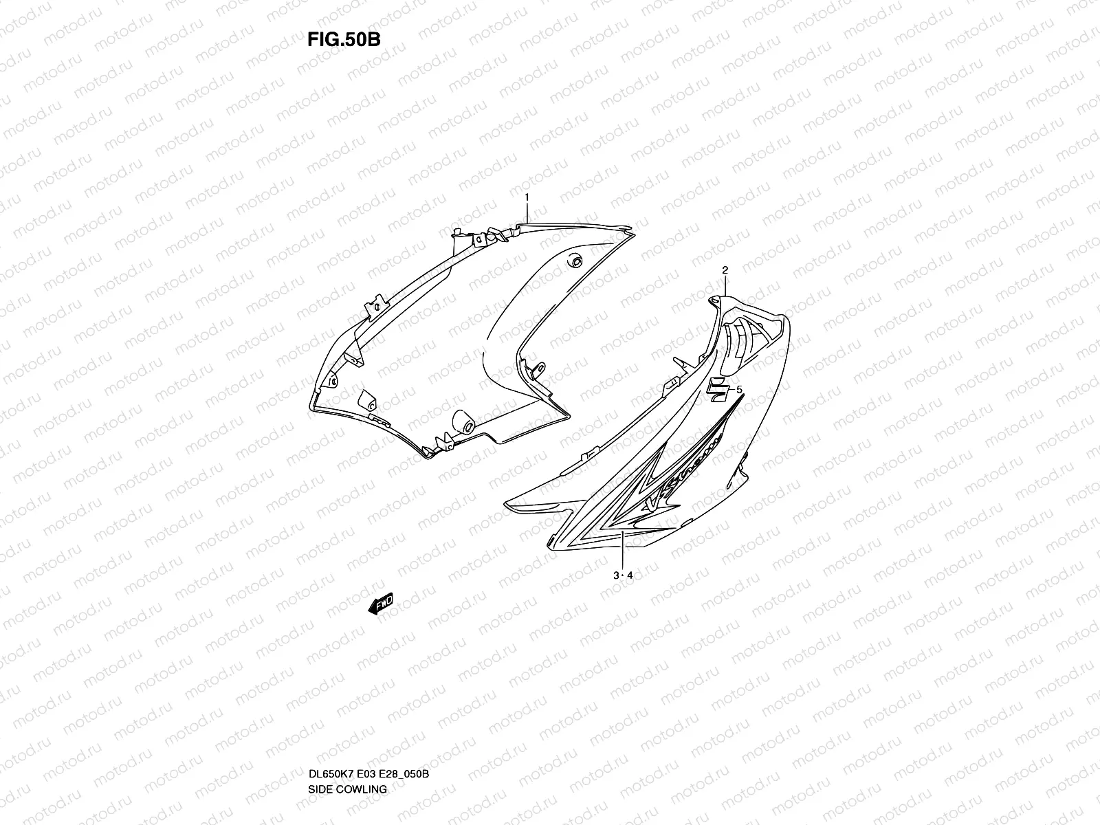 50B - SIDE COWLING (MODEL K9)