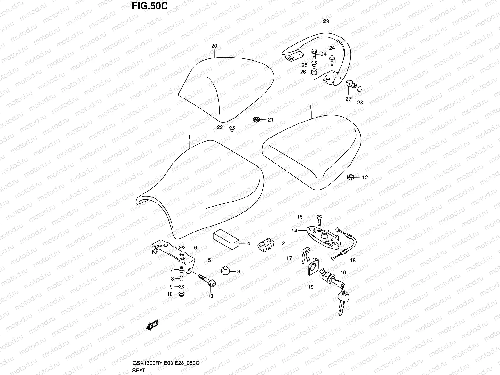 50C - SEAT (MODEL K3)