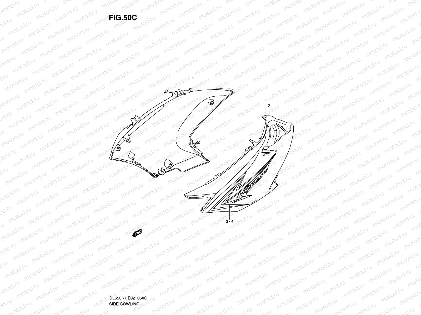 50C - SIDE COWLING (MODEL L0)