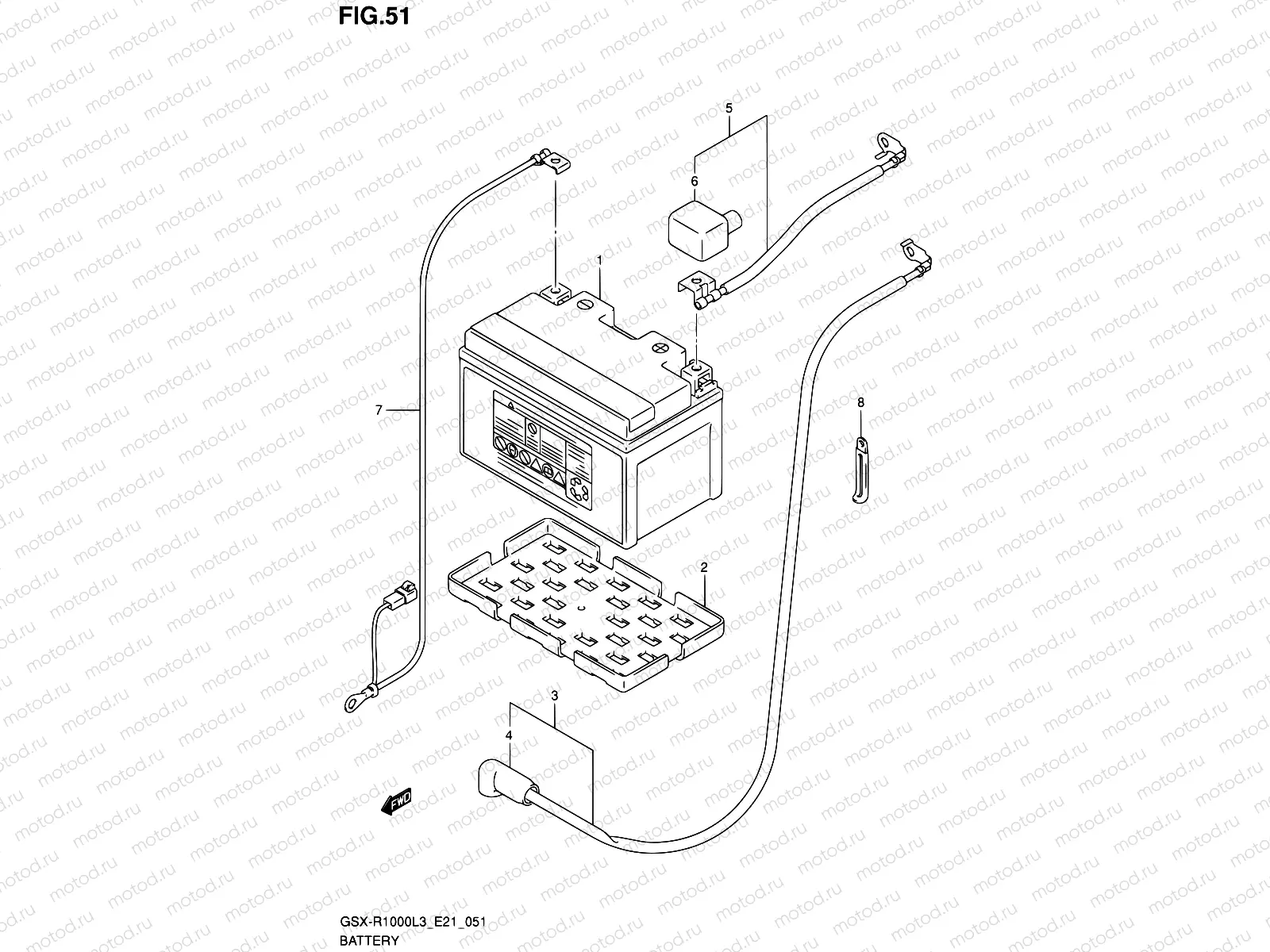 51 - BATTERY (GSX-R1000ZL3 E21)