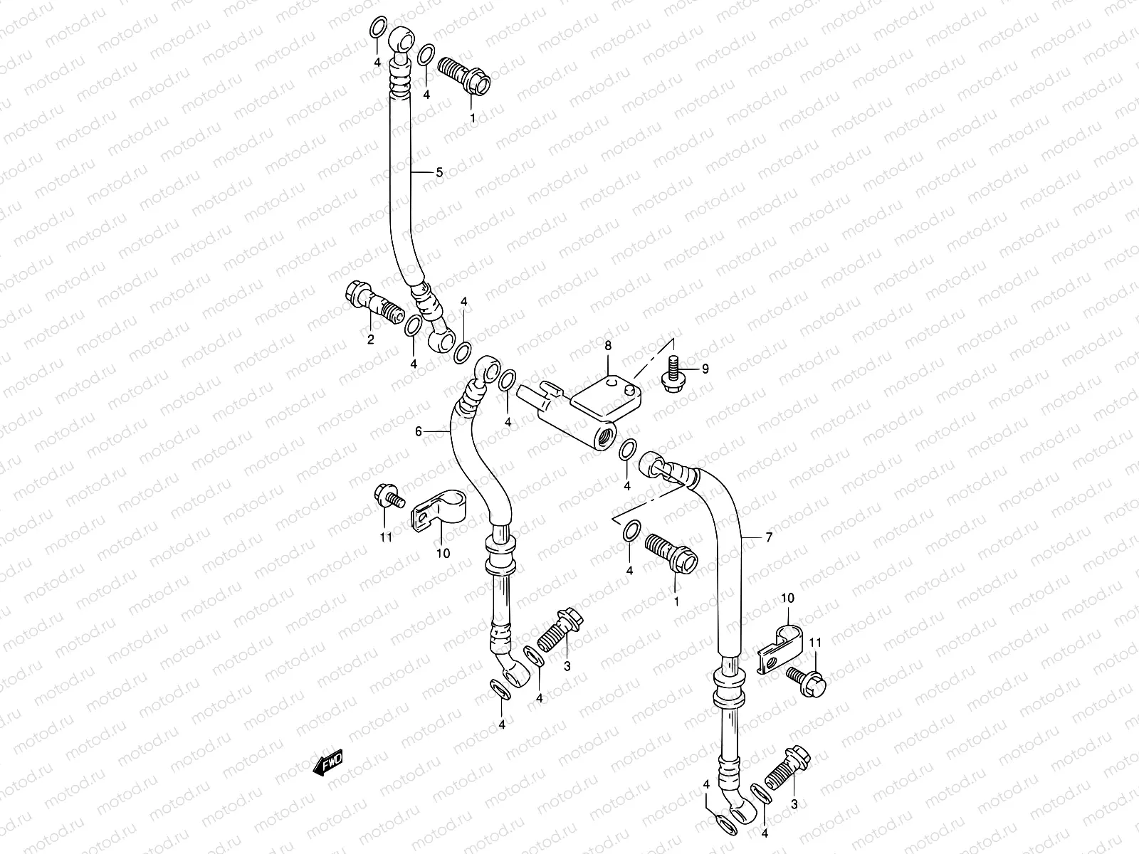51 - FRONT BRAKE HOSE