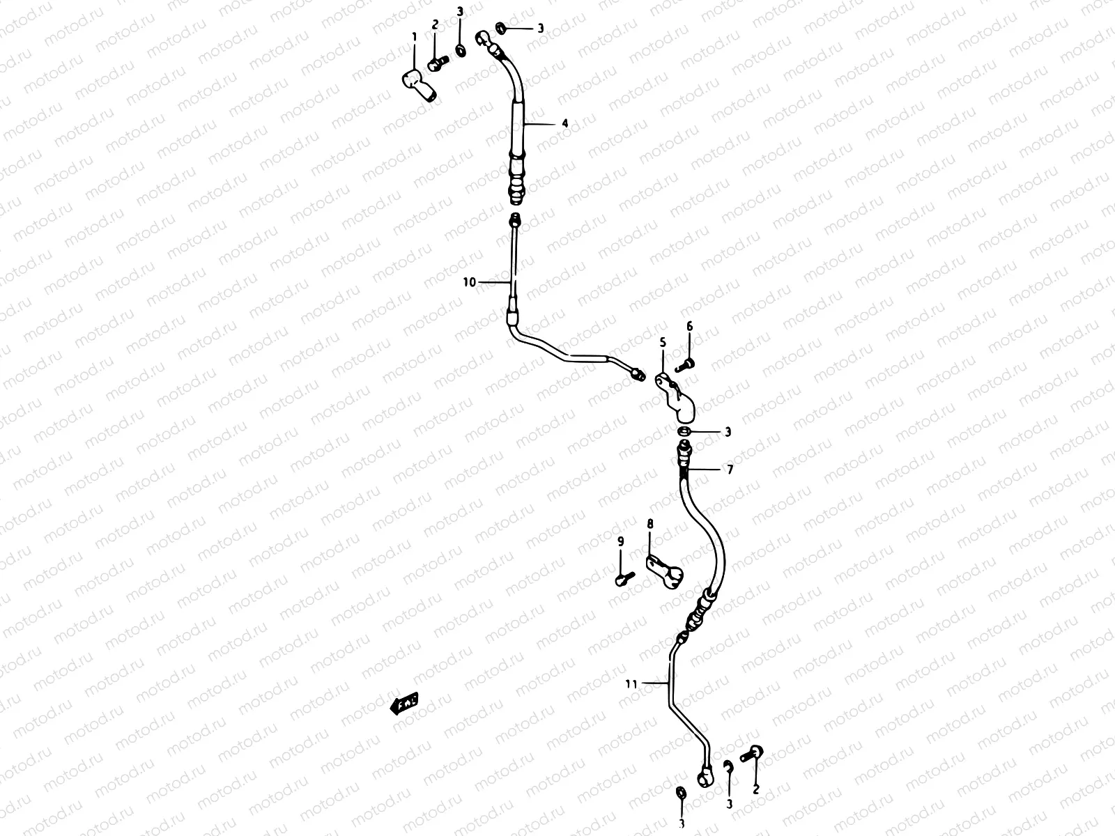51 - FRONT BRAKE HOSE