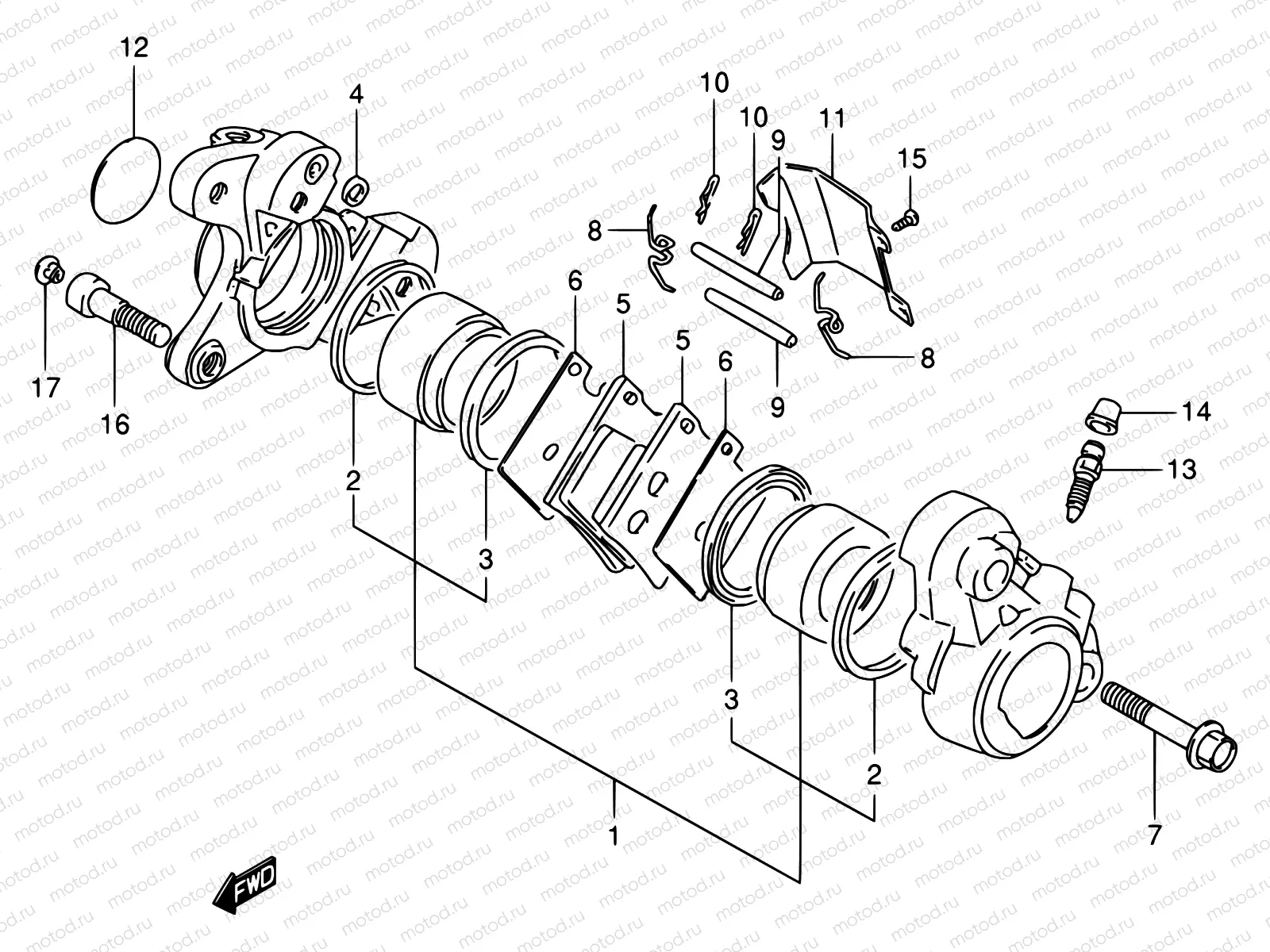 51 - FRONT CALIPER (MODEL N)
