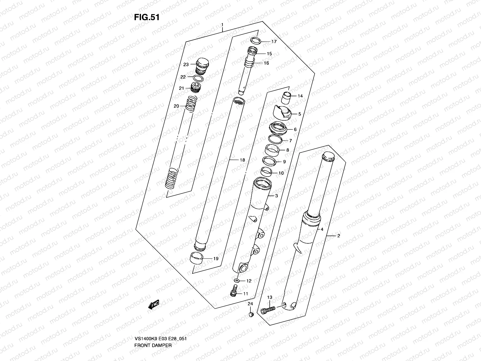51 - FRONT DAMPER