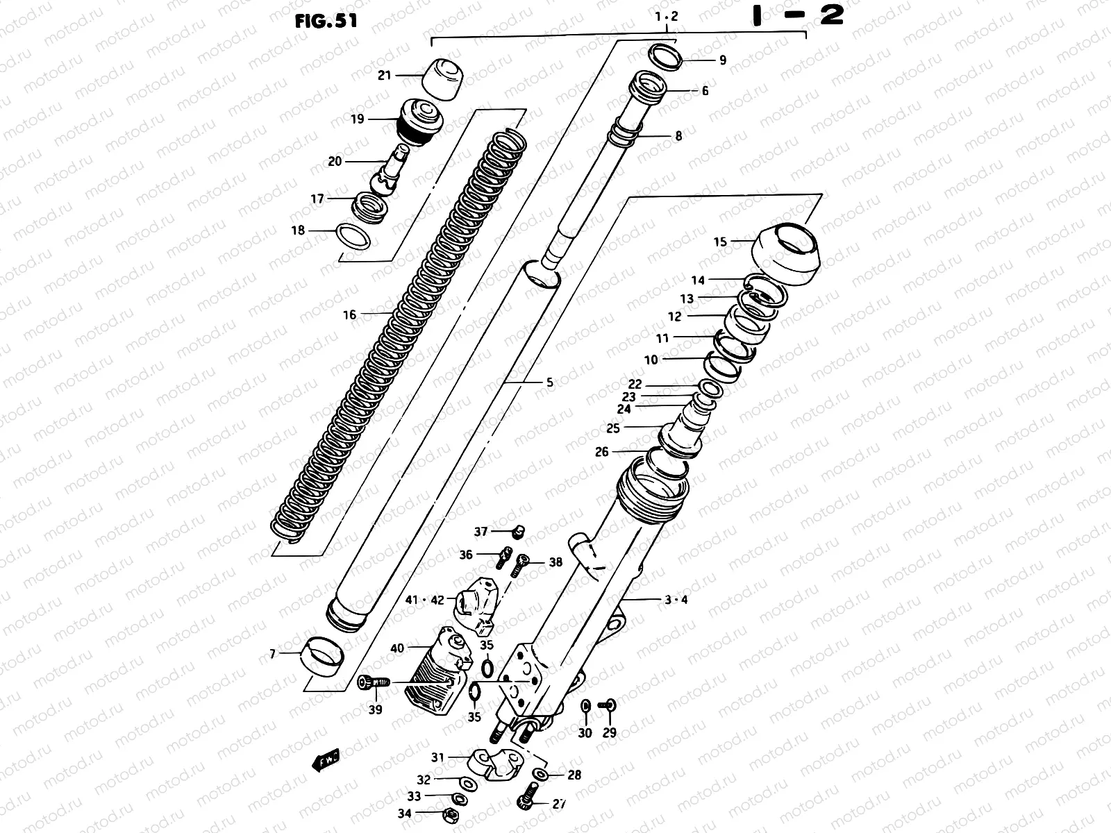51 - FRONT DAMPER (MODEL D)