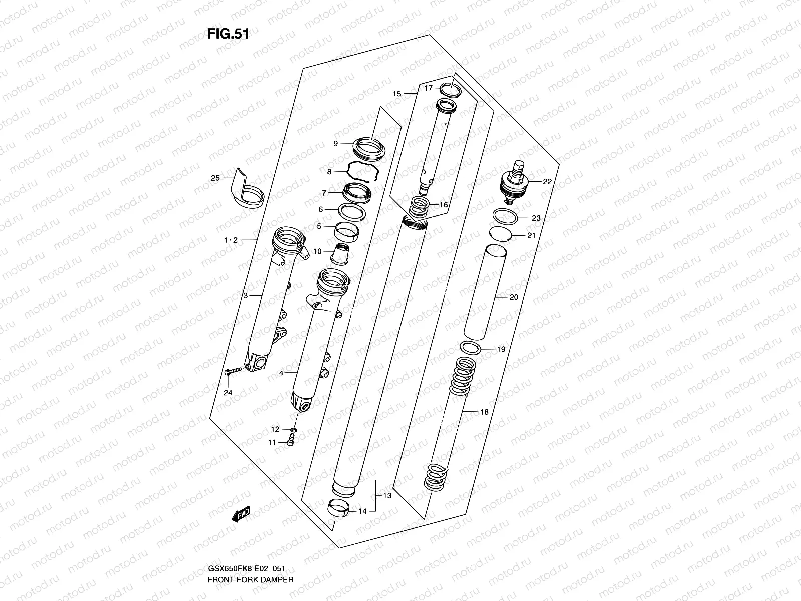 51 - FRONT FORK DAMPER