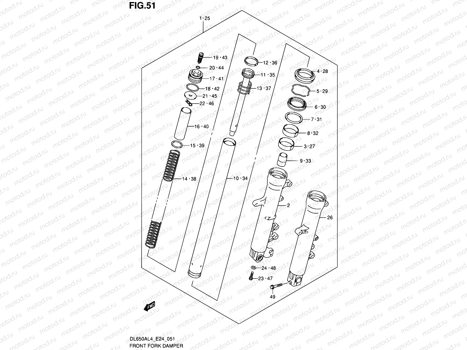 51 - FRONT FORK DAMPER