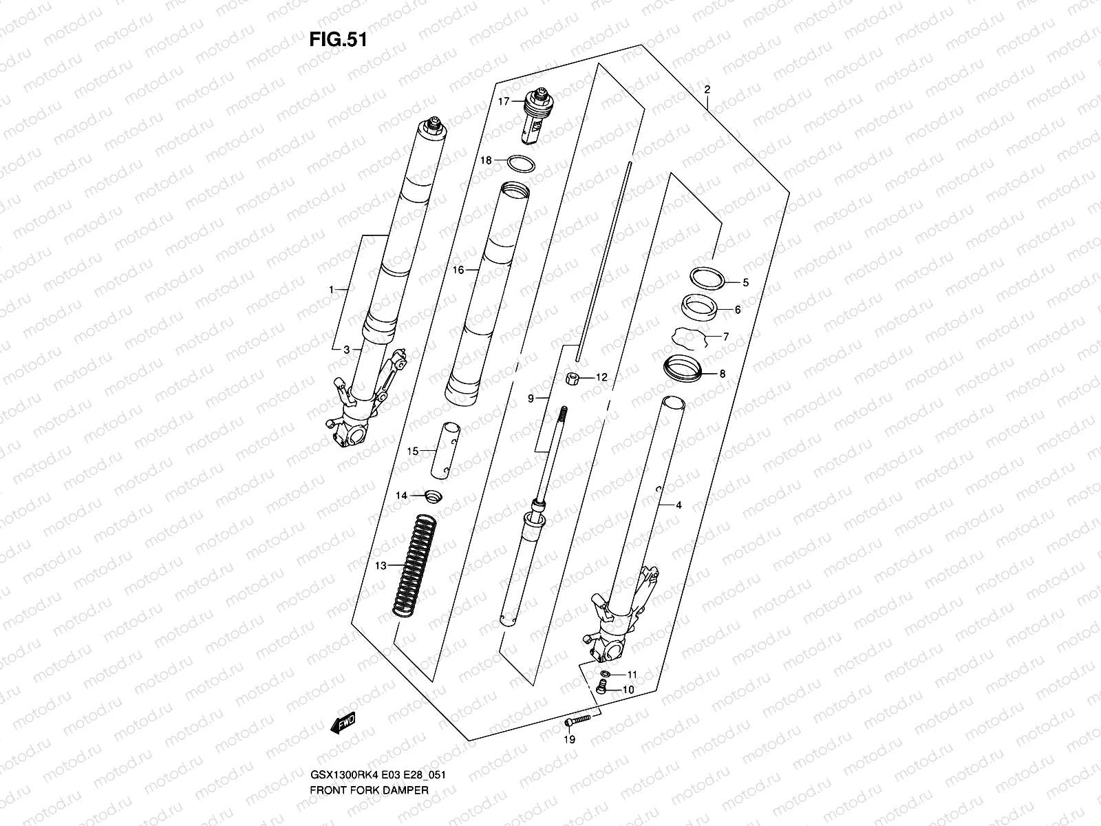 51 - FRONT FORK DAMPER