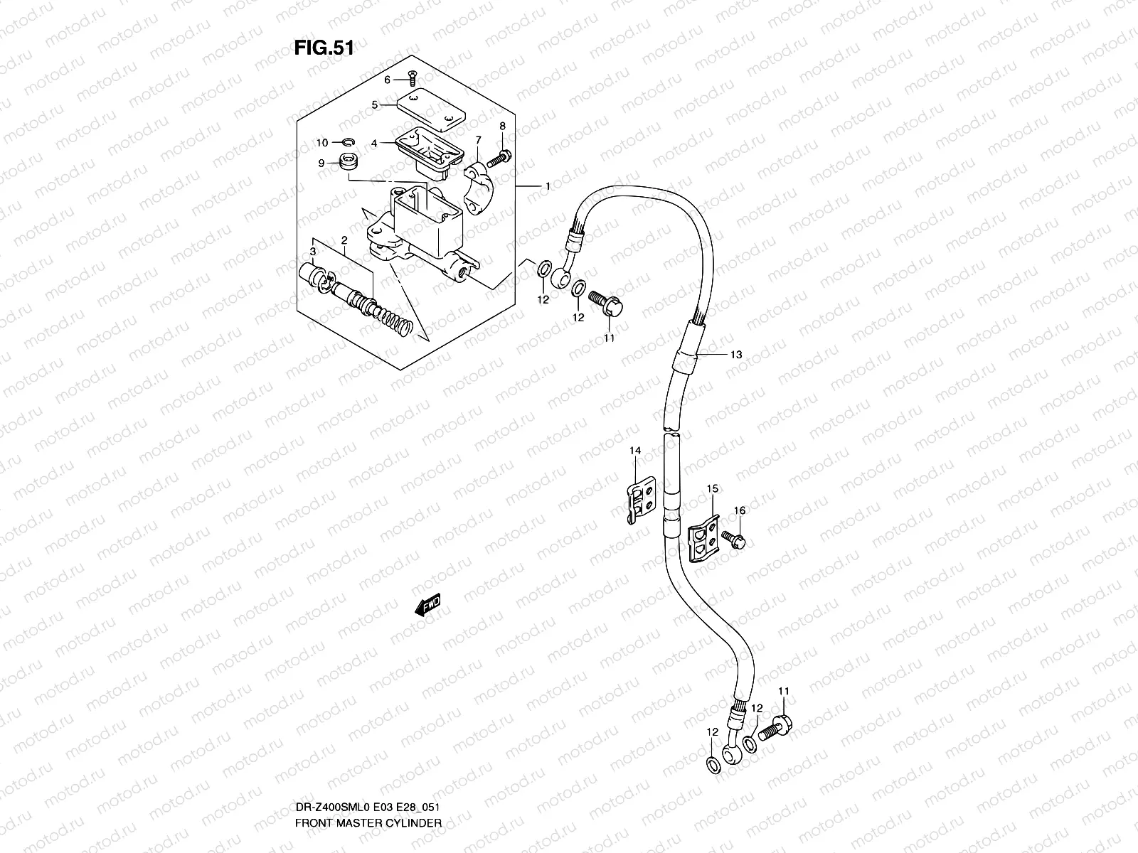 51 - FRONT MASTER CYLINDER