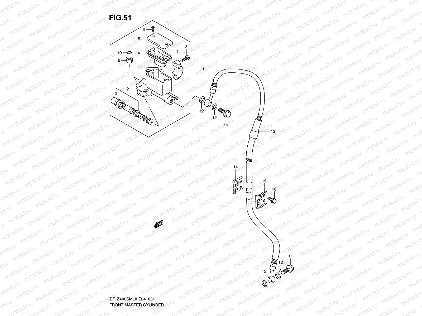 51 - FRONT MASTER CYLINDER