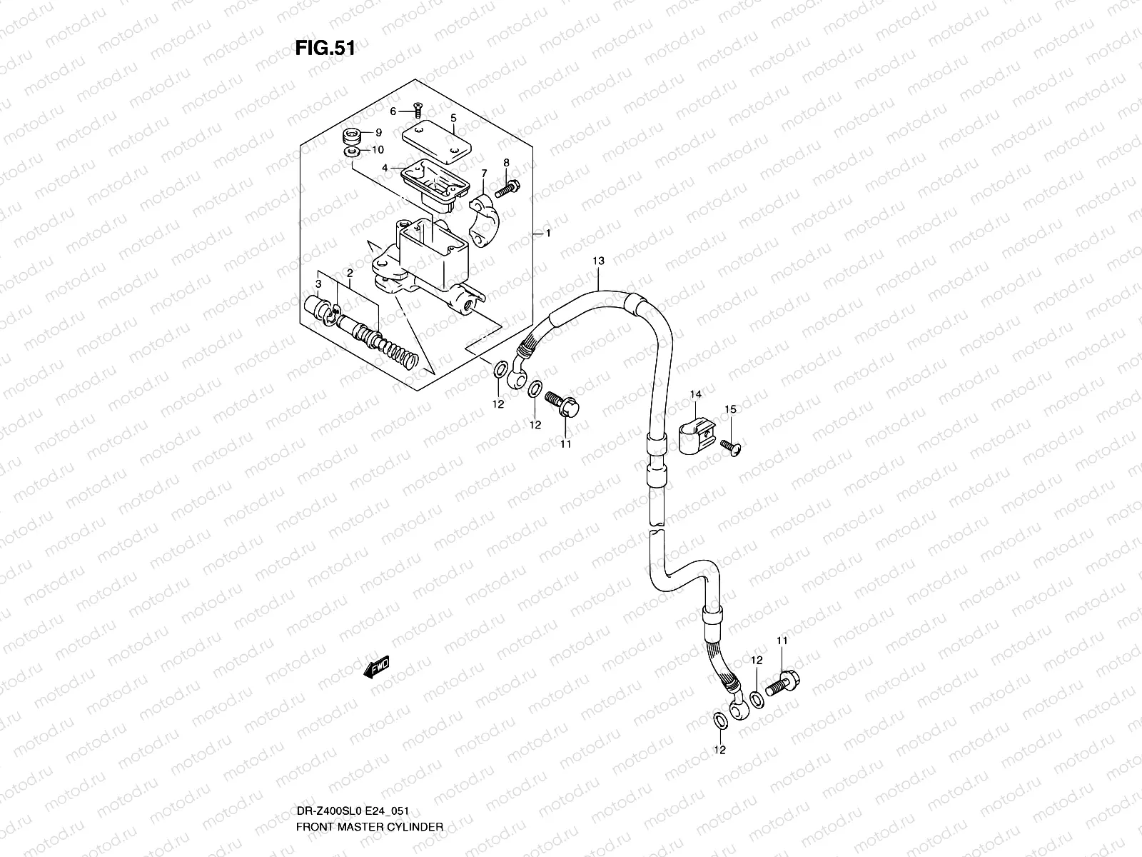 51 - FRONT MASTER CYLINDER