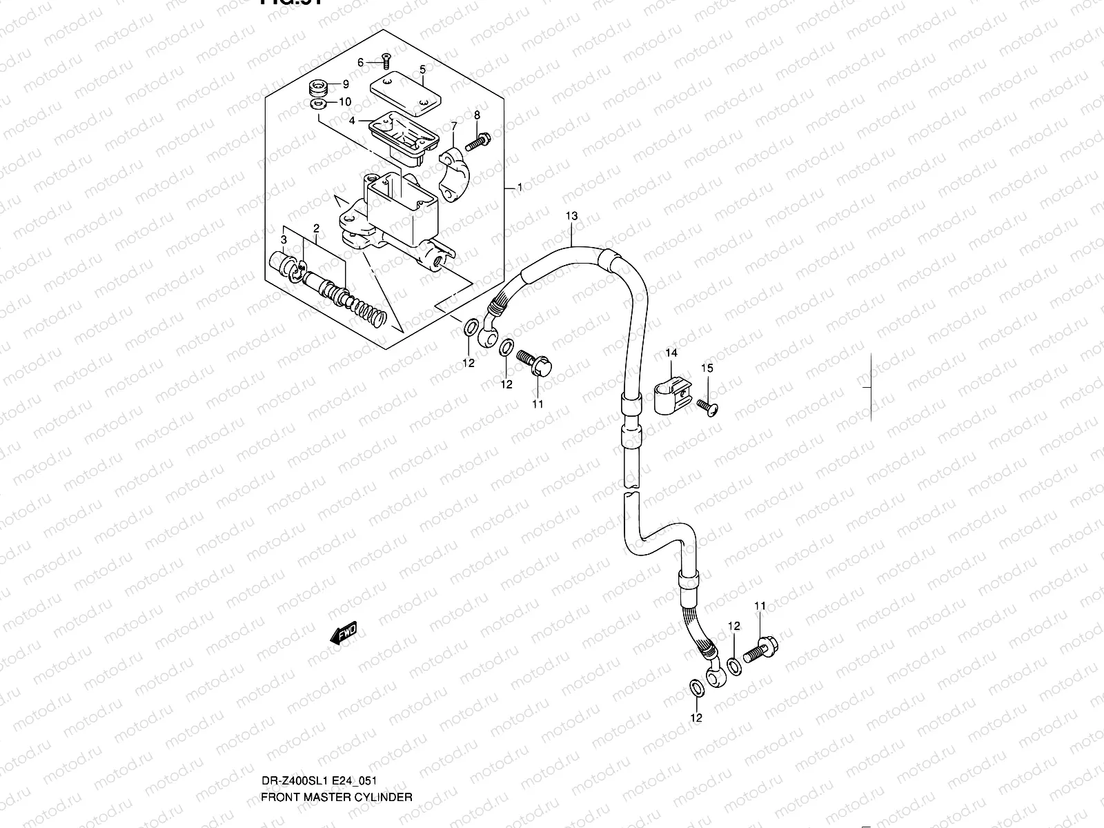 51 - FRONT MASTER CYLINDER