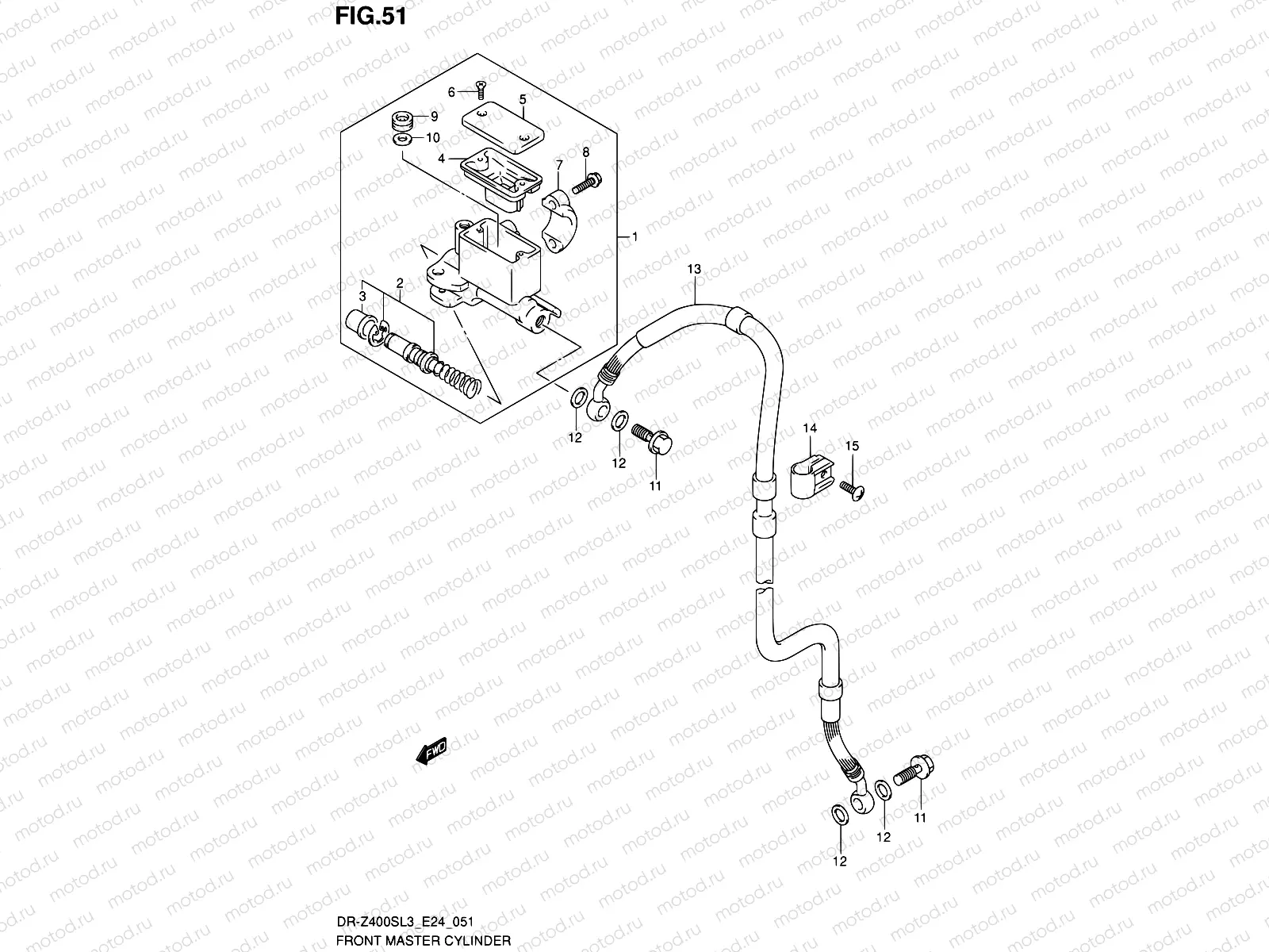 51 - FRONT MASTER CYLINDER
