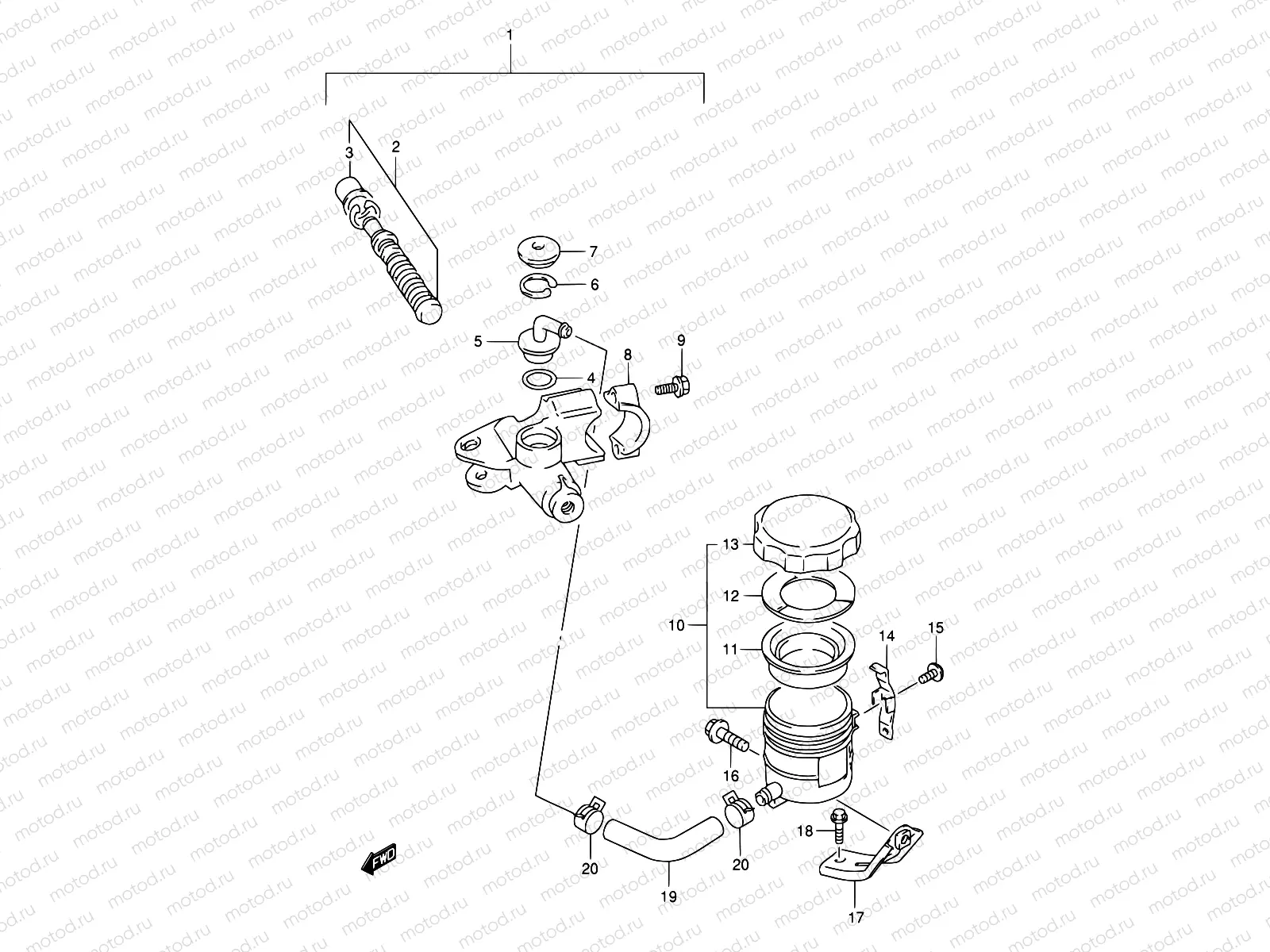 51 - FRONT MASTER CYLINDER