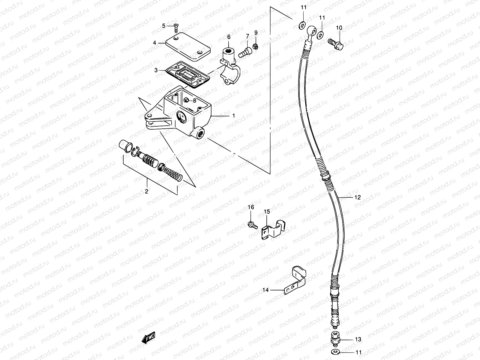 51 - FRONT MASTER CYLINDER
