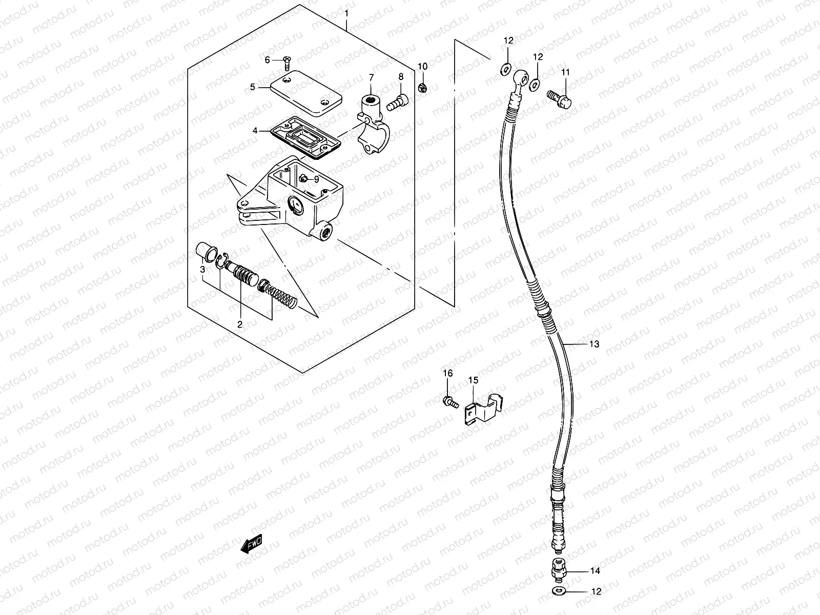 51 - FRONT MASTER CYLINDER