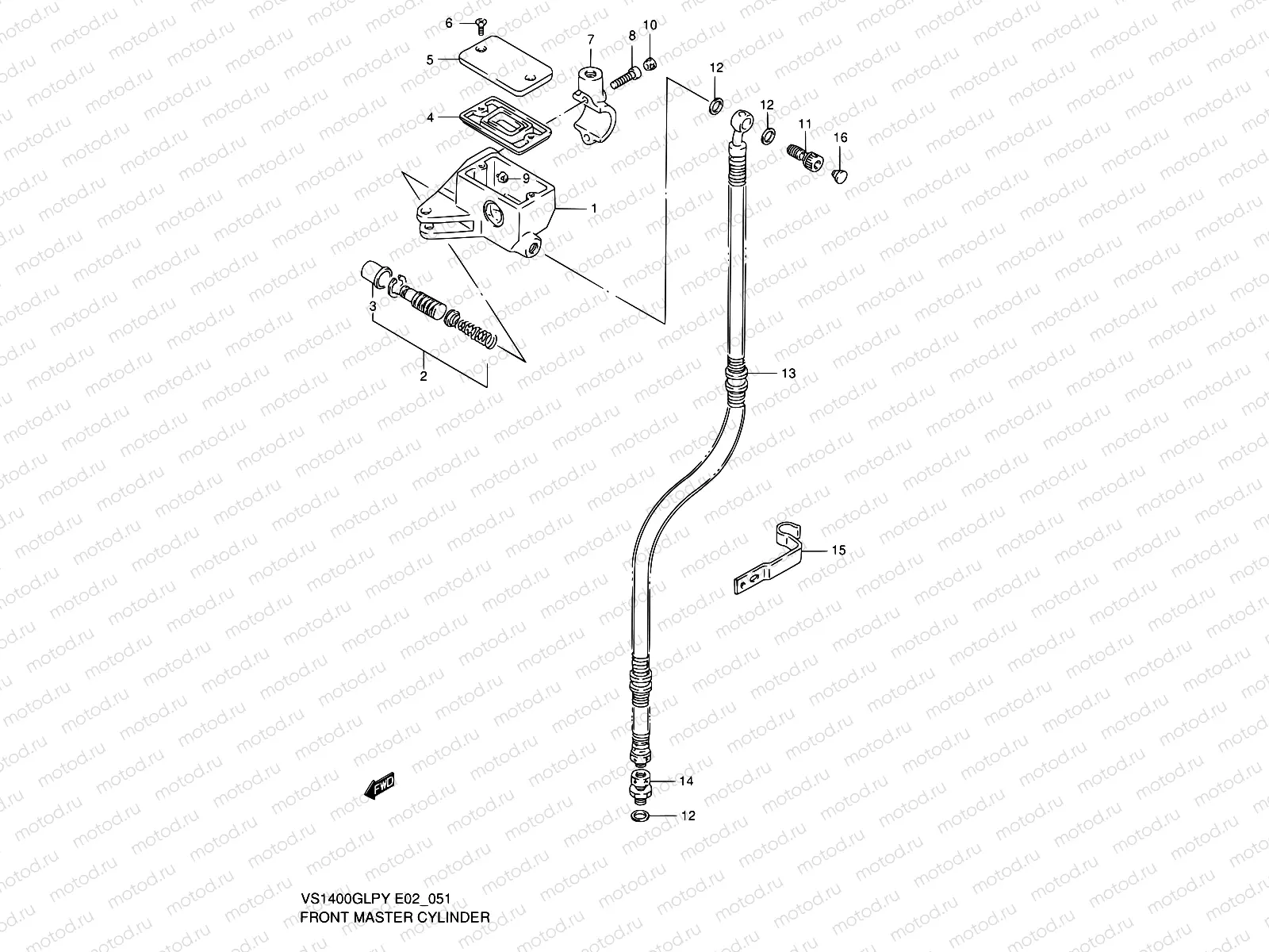 51 - FRONT MASTER CYLINDER