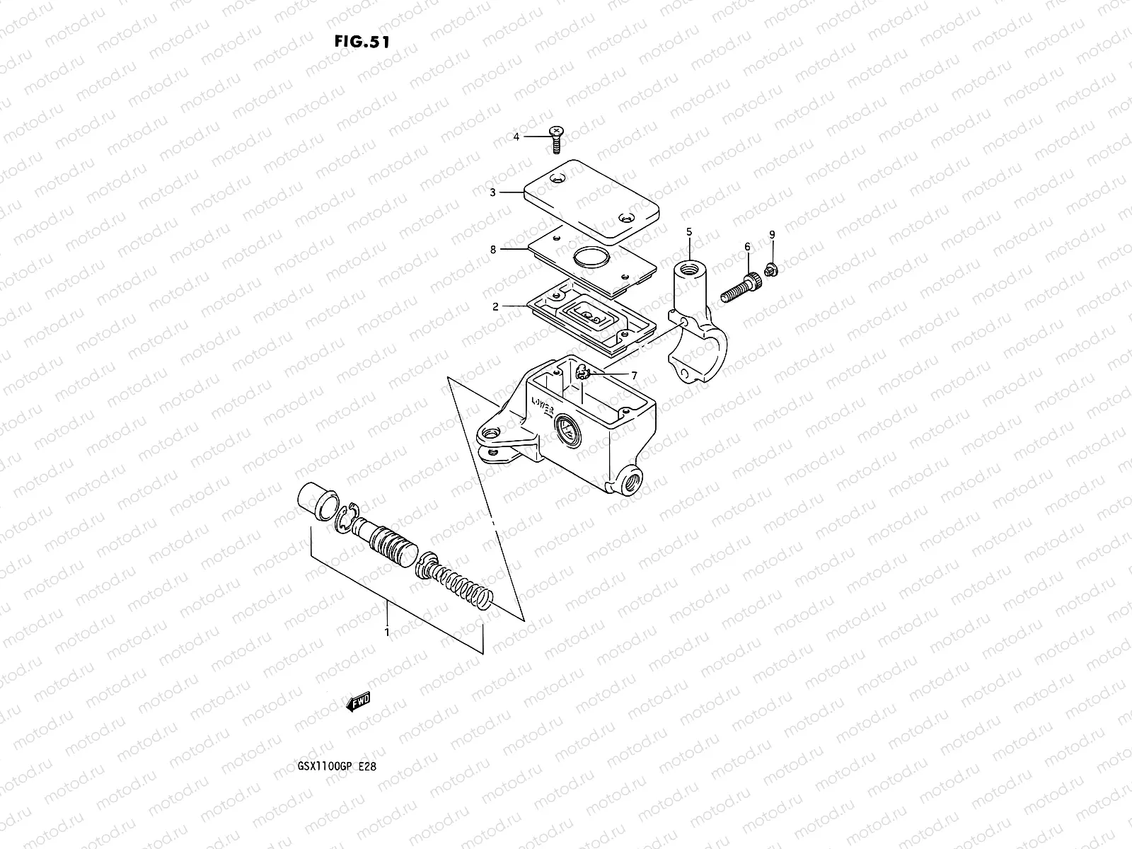 51 - FRONT MASTER CYLINDER