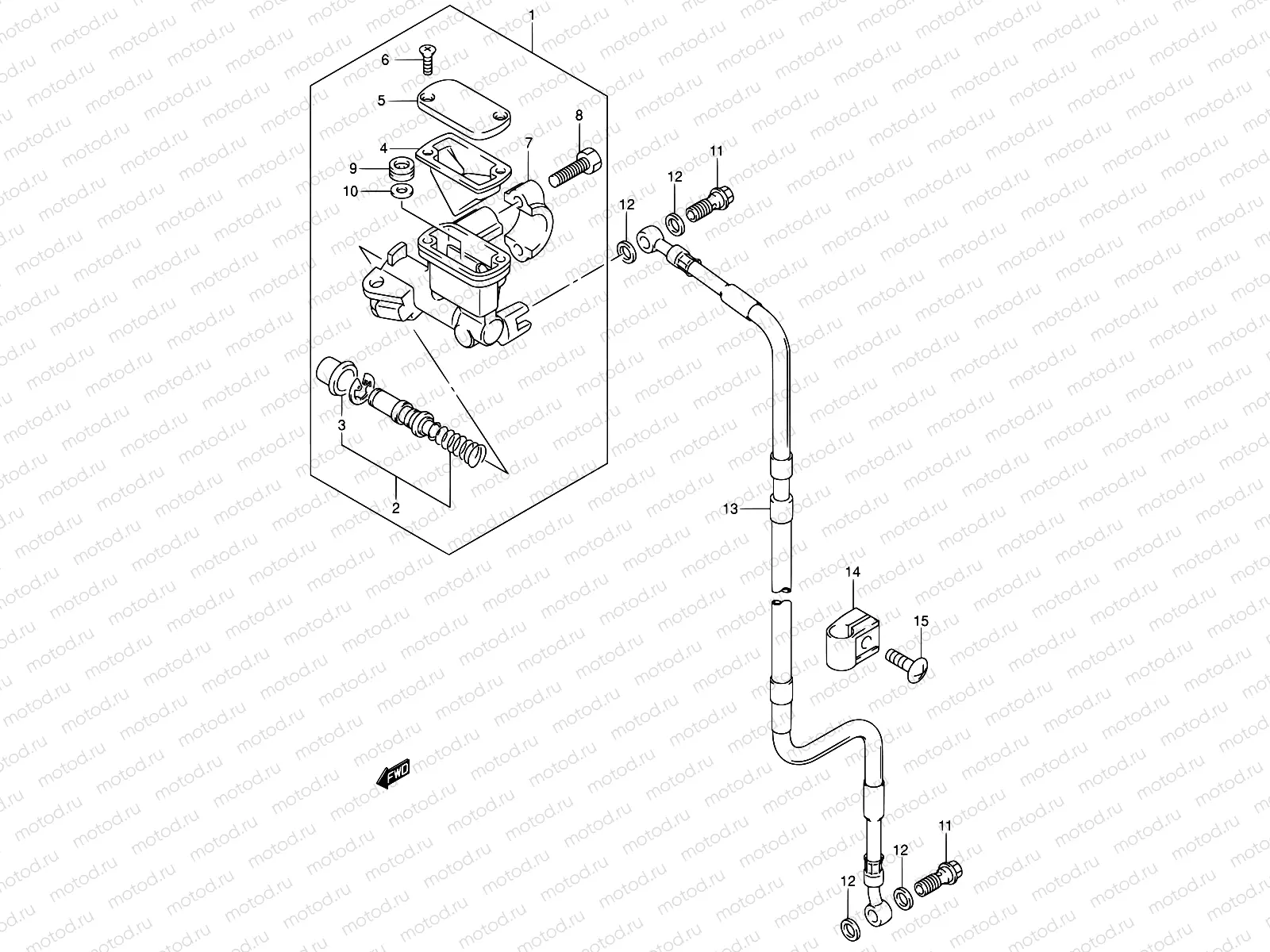 51 - FRONT MASTER CYLINDER (SEE NOTE)